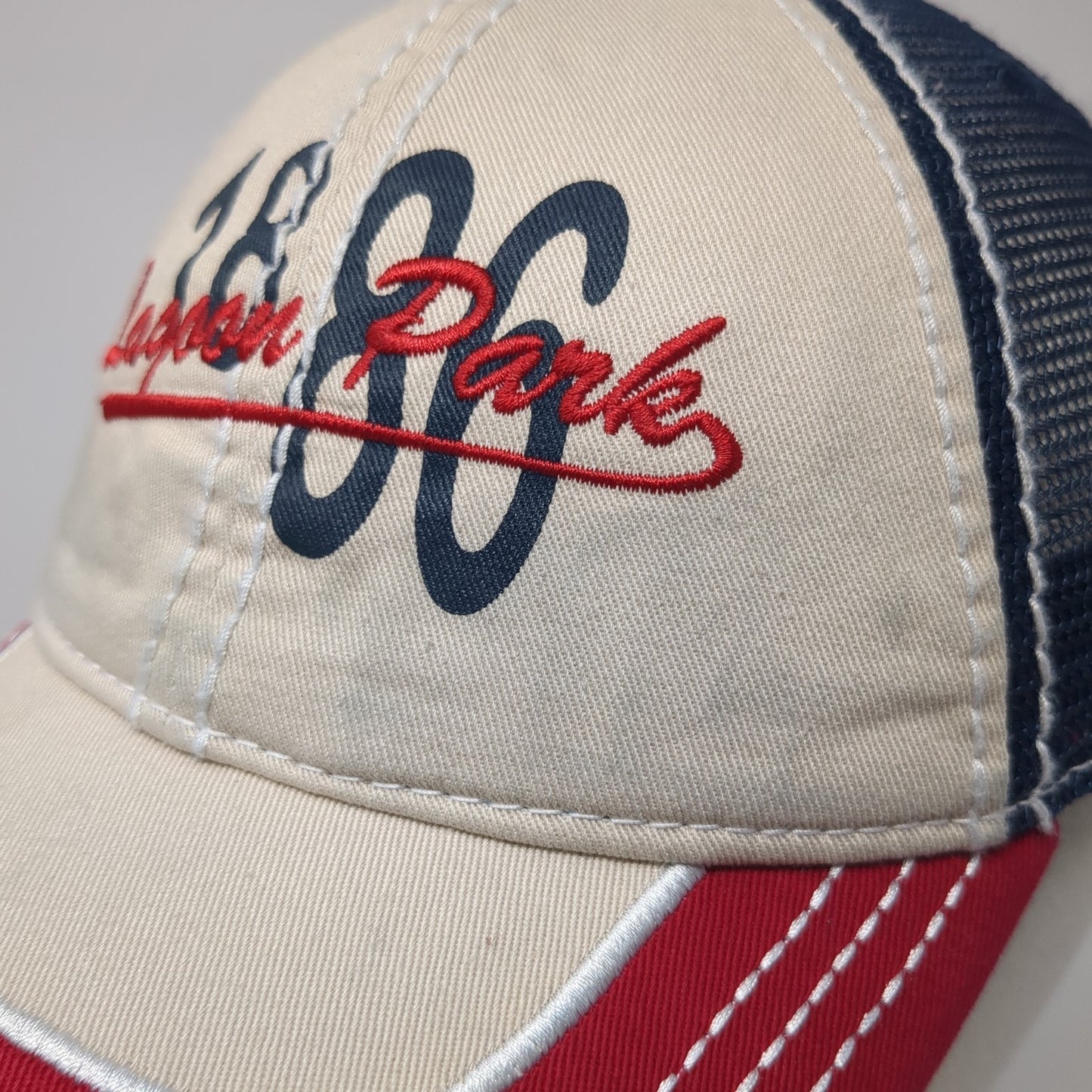 Lagoon Park 1886 Strapback Trucker Cap Multicolor One Size Adjustable Mesh Back