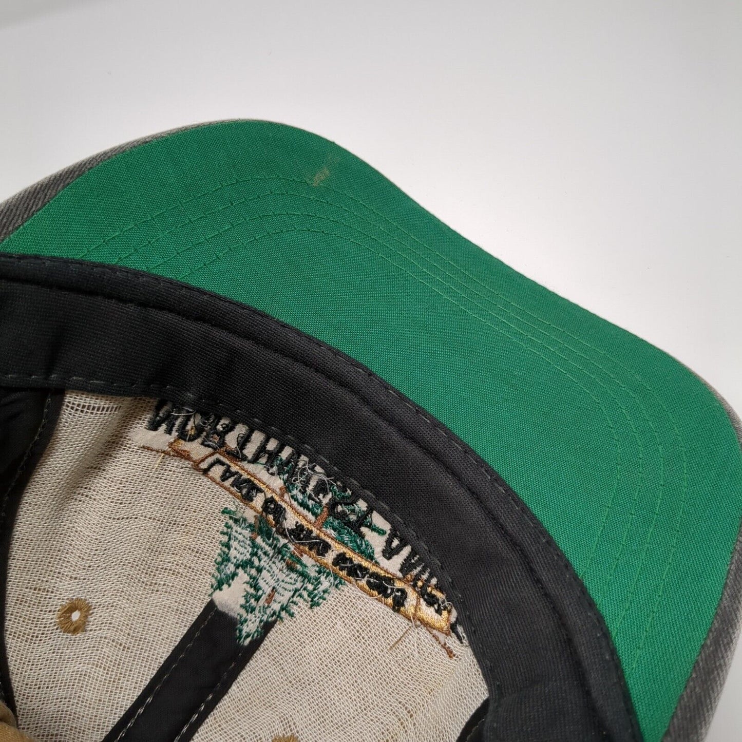 Lake of The Woods Northwest Angle Resort Slideback Hat Brown OS Adjustable