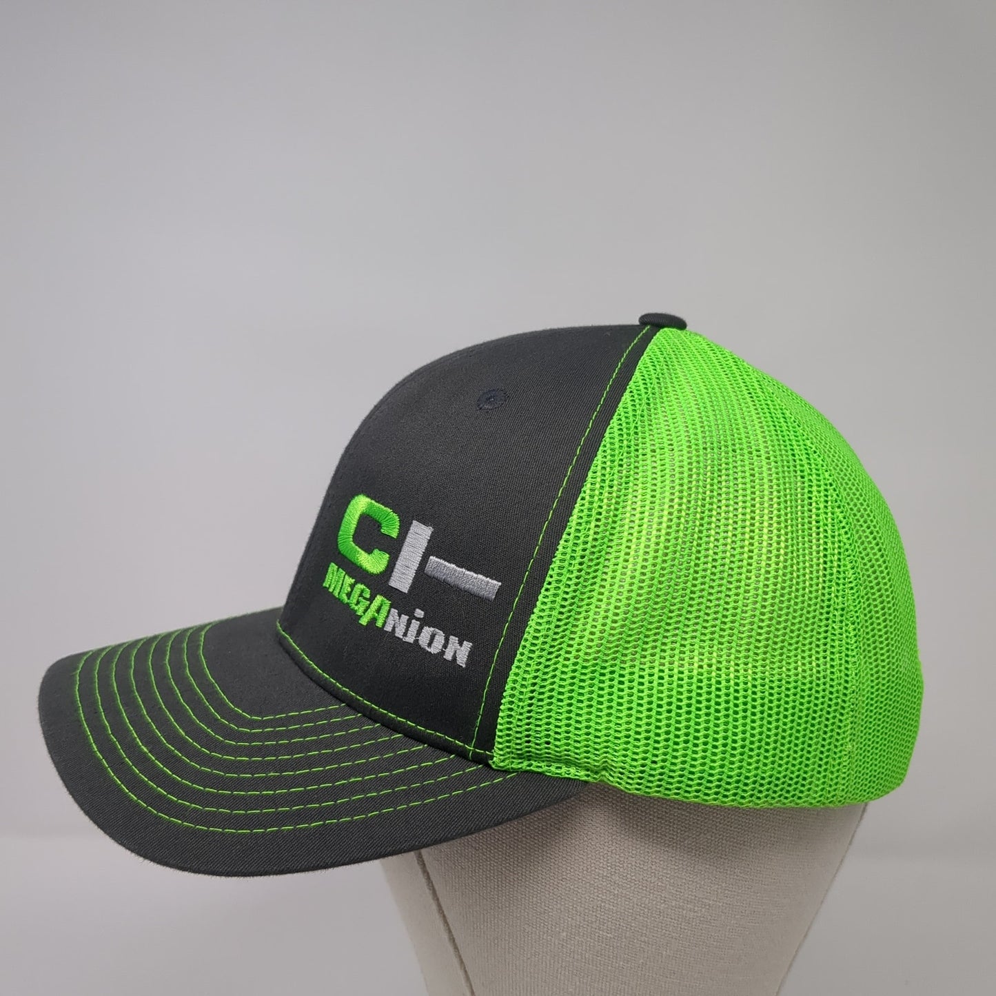 CI-Meganion Snapback Mesh Back Trucker Hat Multi One Size Colorblock