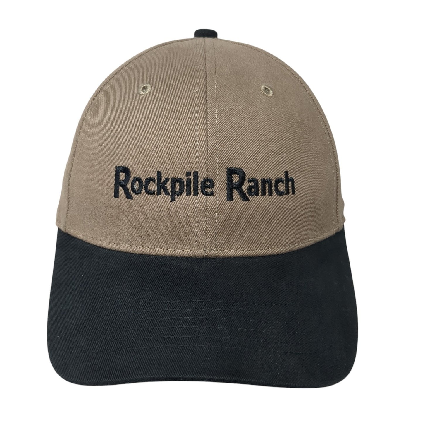 Rockpile Ranch Strapback Baseball Cap Brown One Size Adjustable Richardson
