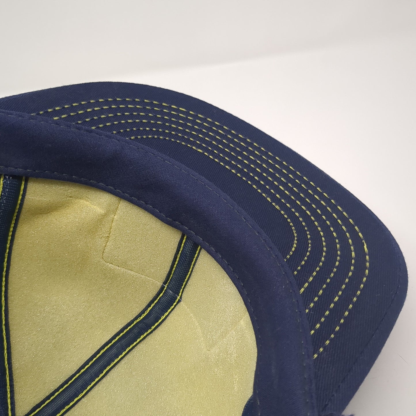 Bandoy Snapback Trucker Hat Blue One Size Adjustable Embroidered Mesh Back