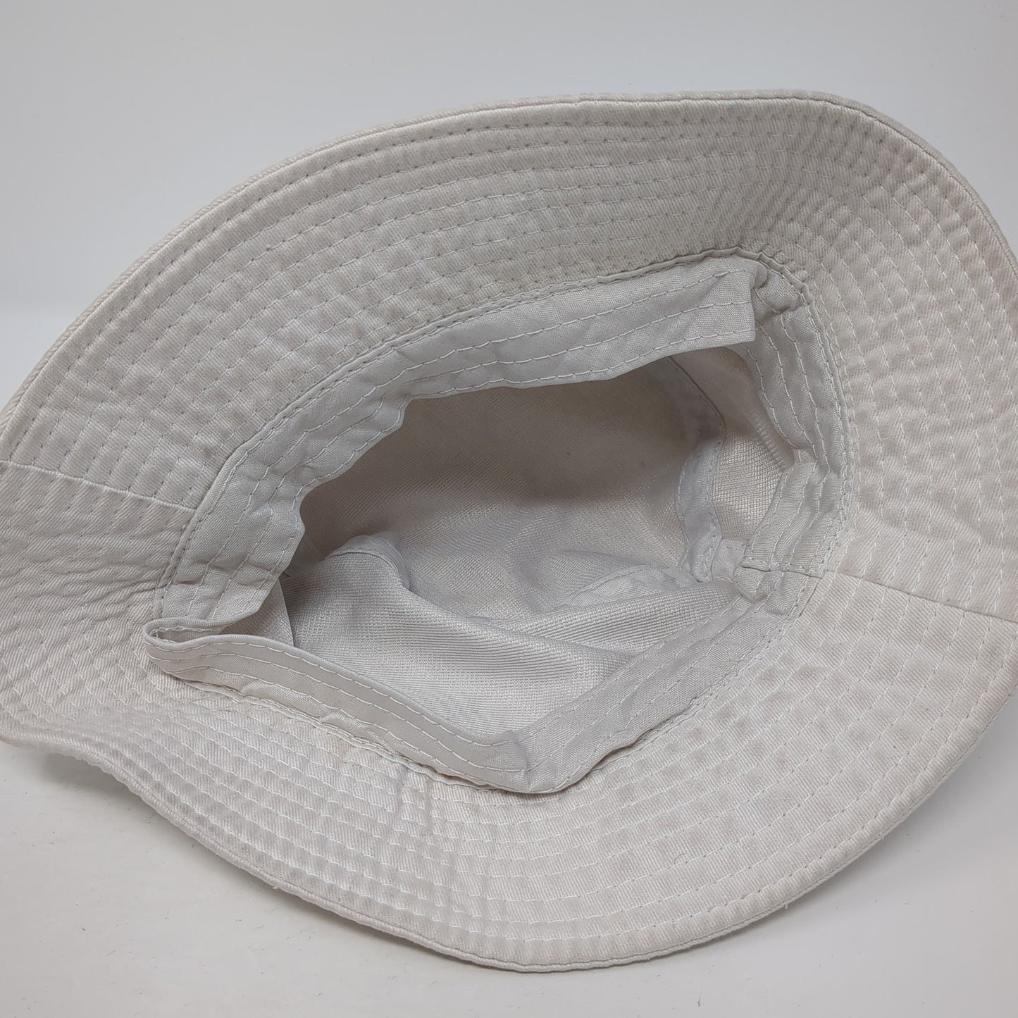Smiley Face Bucket Hat White One Size Lightweight Fisherman's Outdoor