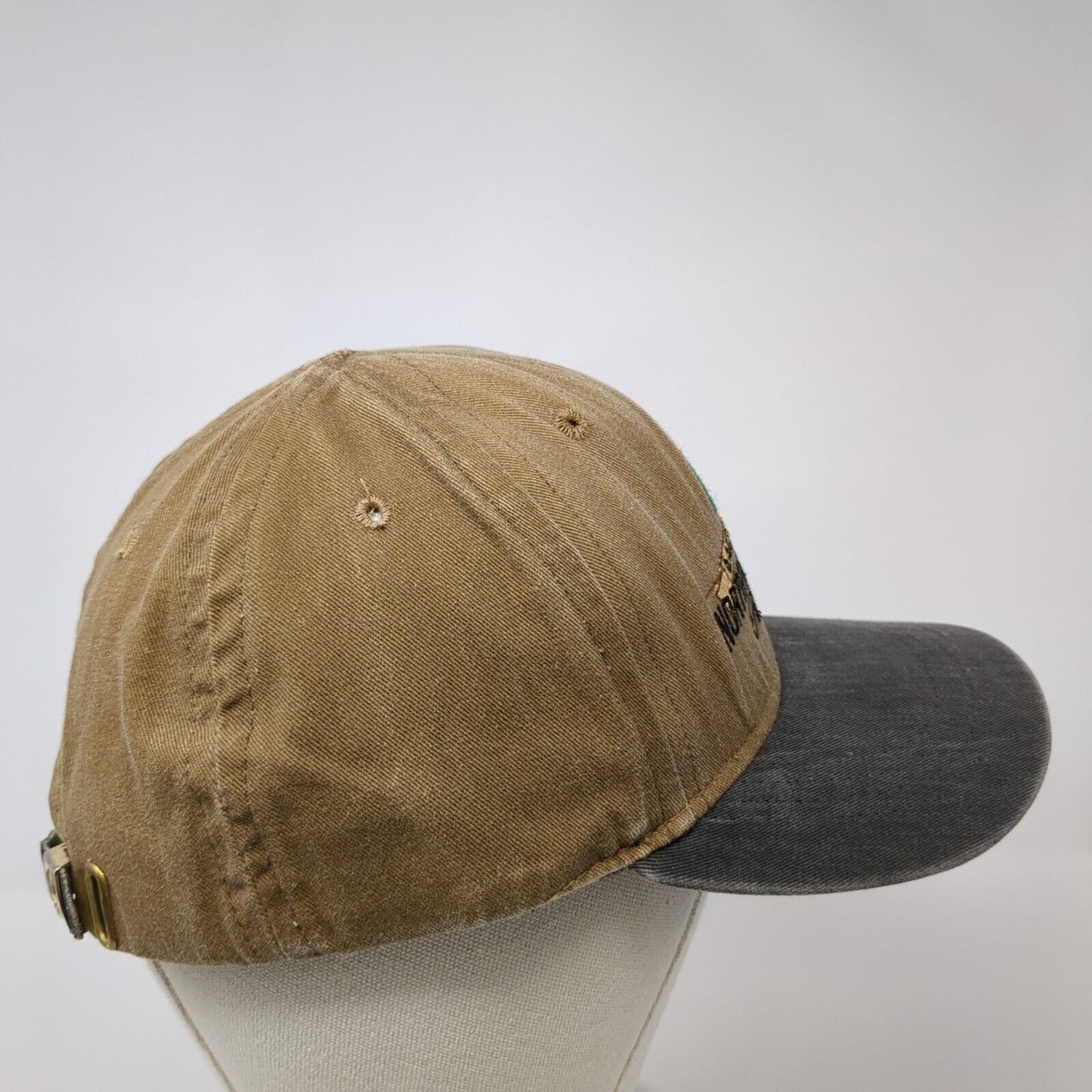 Lake of The Woods Northwest Angle Resort Slideback Hat Brown OS Adjustable