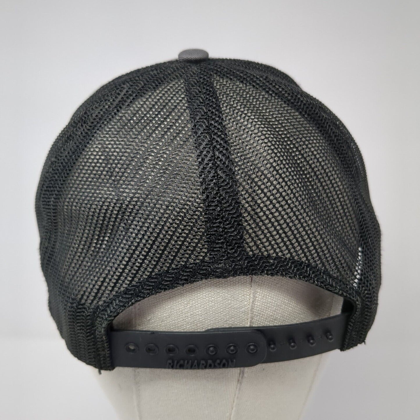 Gooding Farms Est. 1895 Snapback Trucker Hat Gray OS Adjustable Mesh Richardson