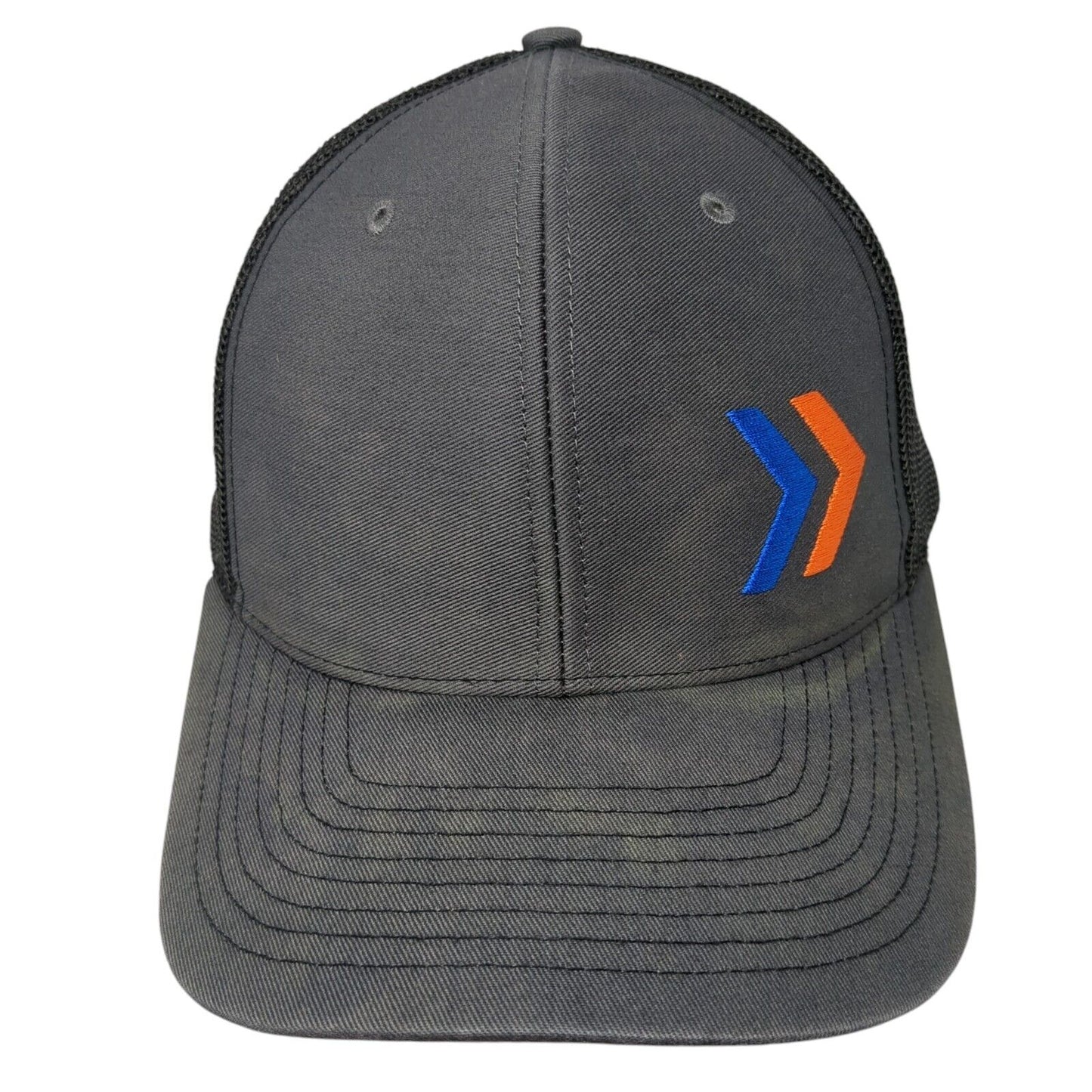 Arrow Snapback Trucker Hat Gray OS Adjustable Embroidered Mesh Back 6 Panel