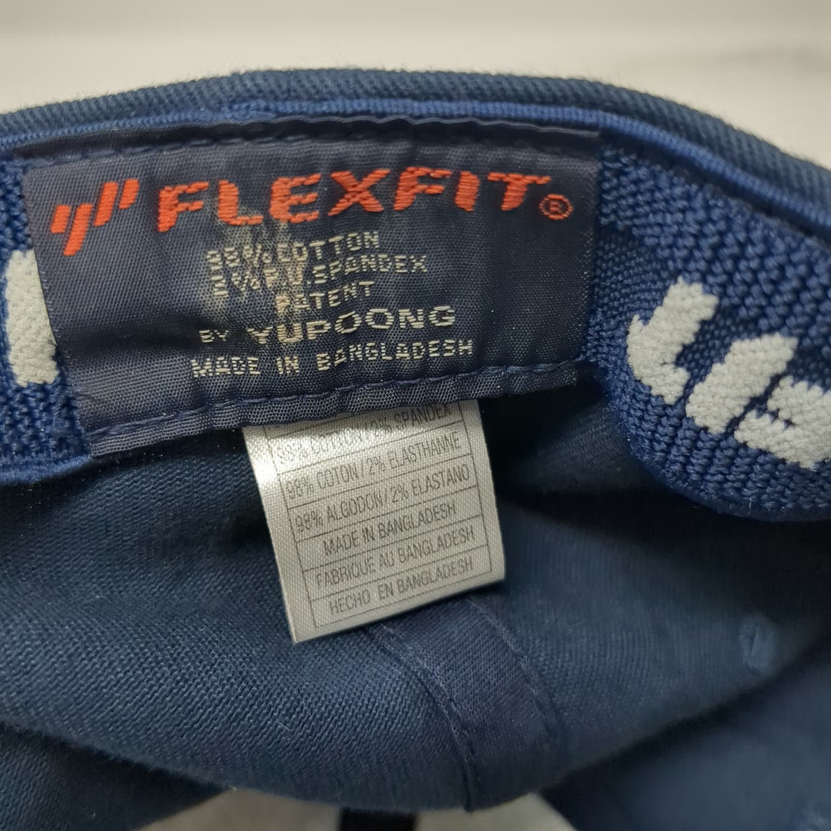Hurley Baseball Cap Blue One Size Embroidered Plaid Icon Underbrim Flexfit Hat