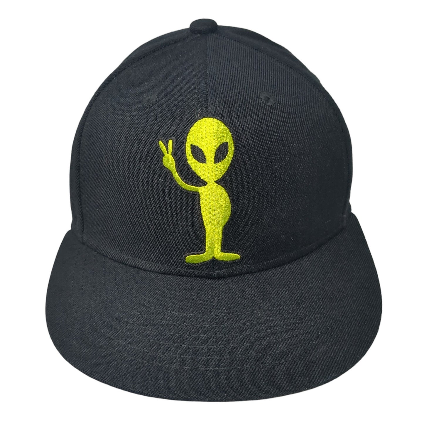 Alien Snapback Hat Black One Size Adjustable Embroidered Tilgomedal