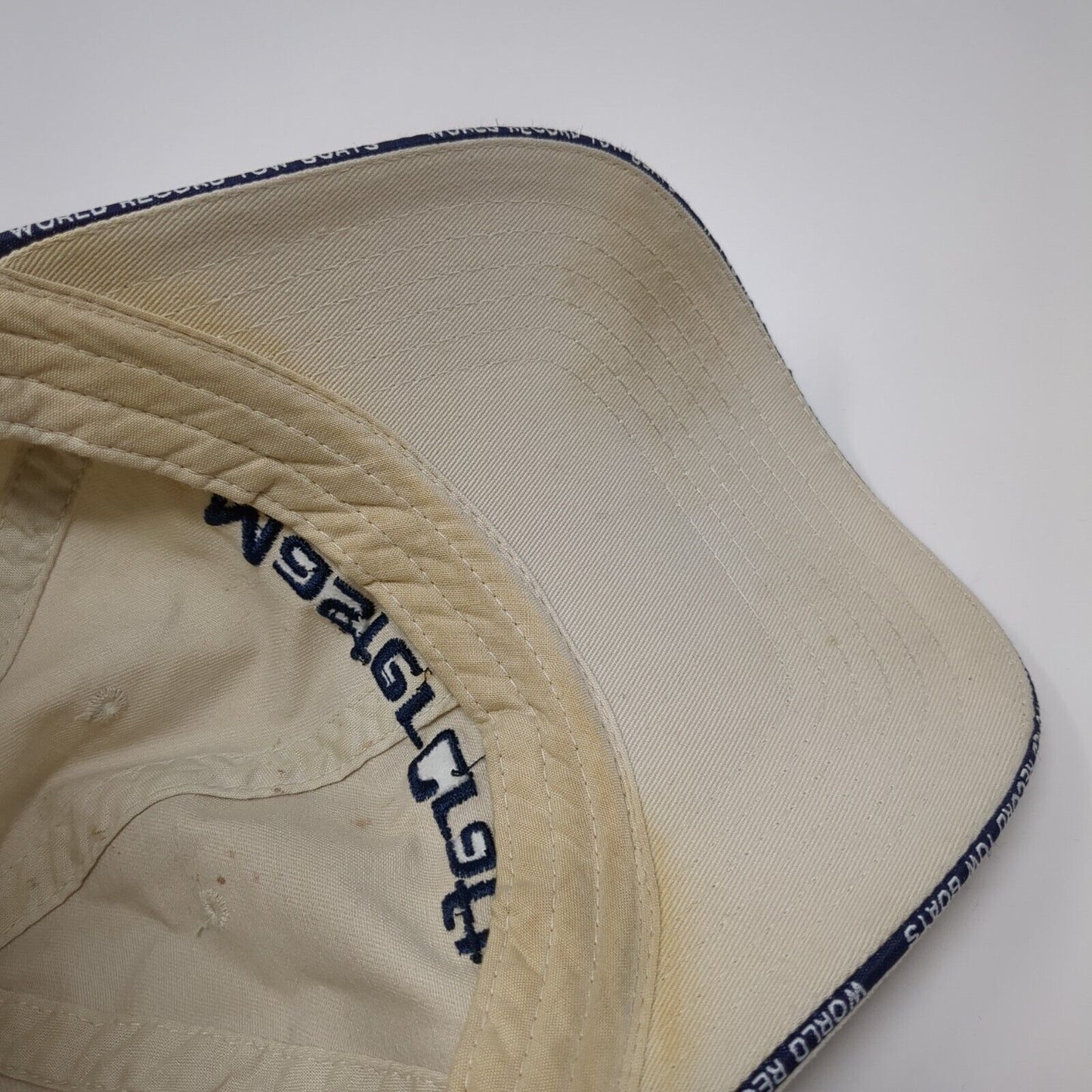 Master Craft Slideback Hat Tan One Size Adjustable Embroidered 6 Panel Cotton