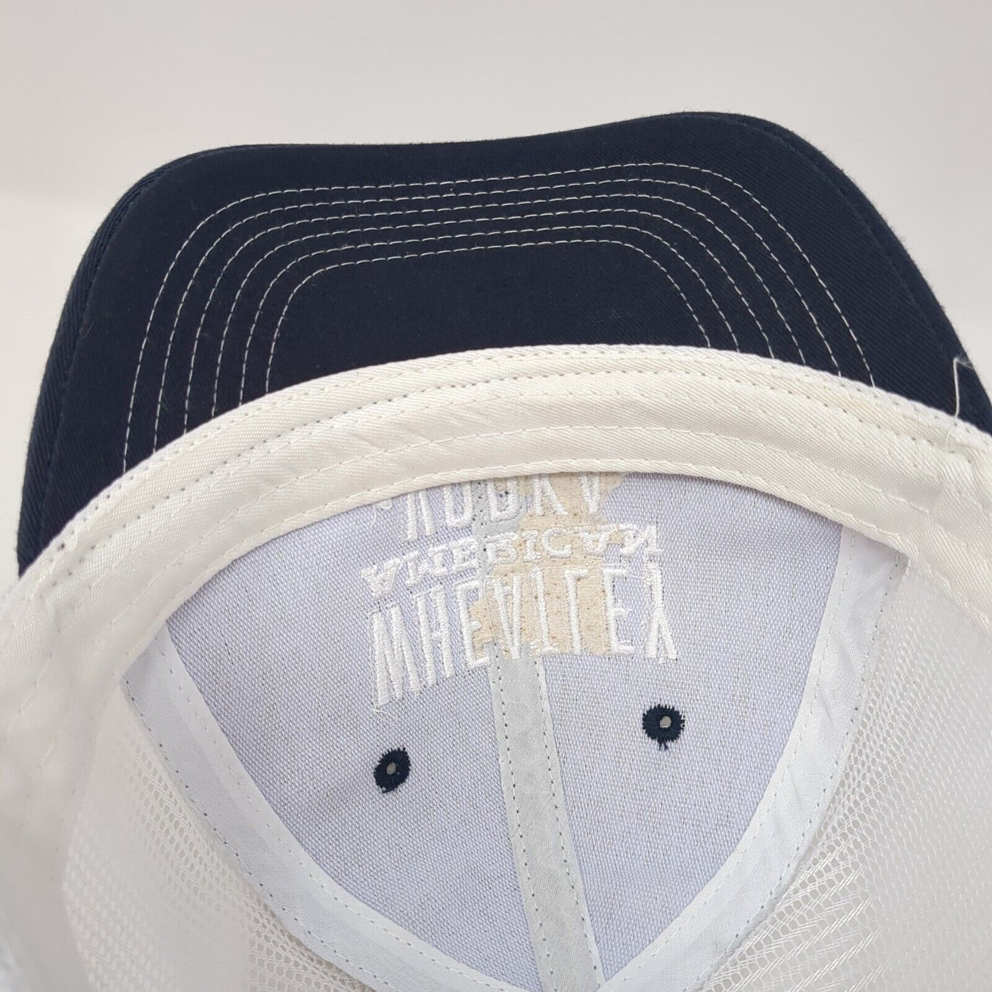 Wheatley American Vodka Snapback Trucker Hat Blue One Size Mesh Back