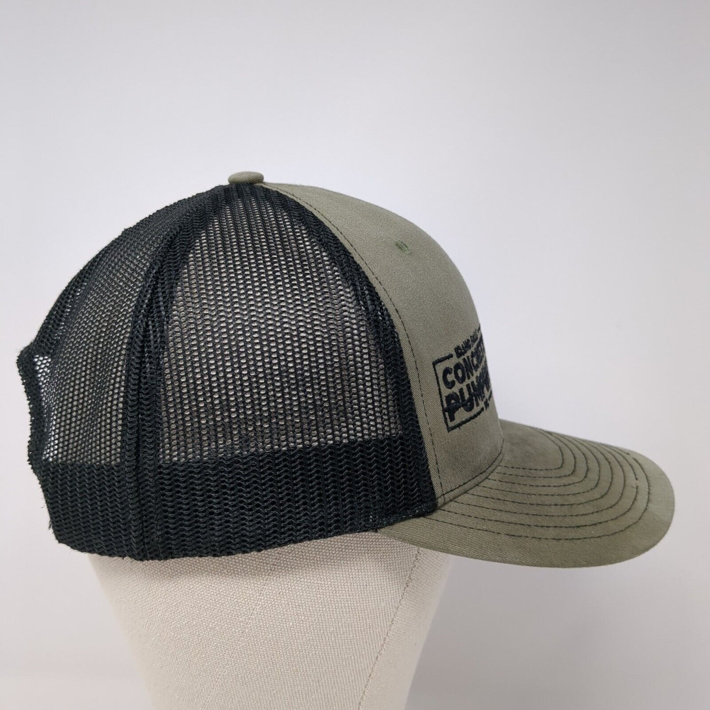 Idaho Falls Concrete Pumping Inc Trucker Hat Green One Size Mesh Back