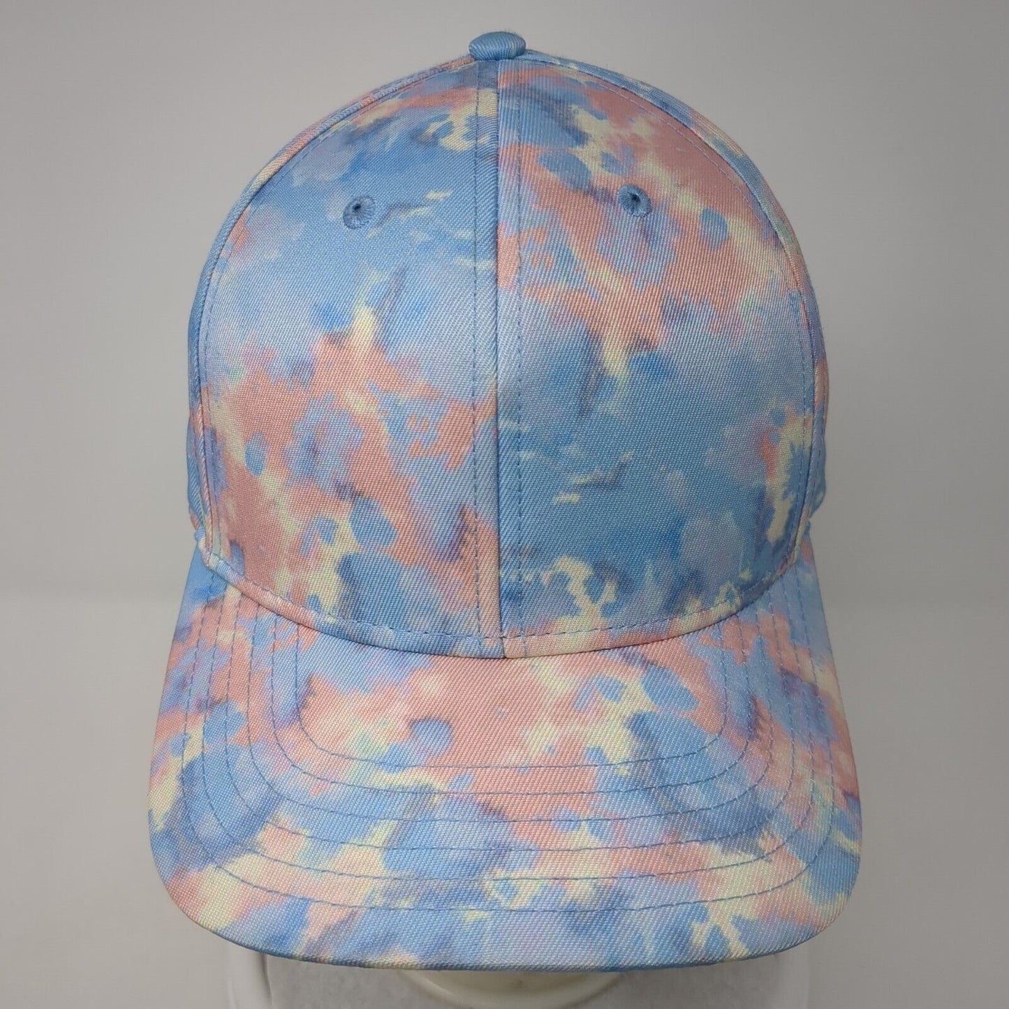 Unbranded Slideback Hat Multicolor OS Adjustable Tie Dye Vented Holes Blank