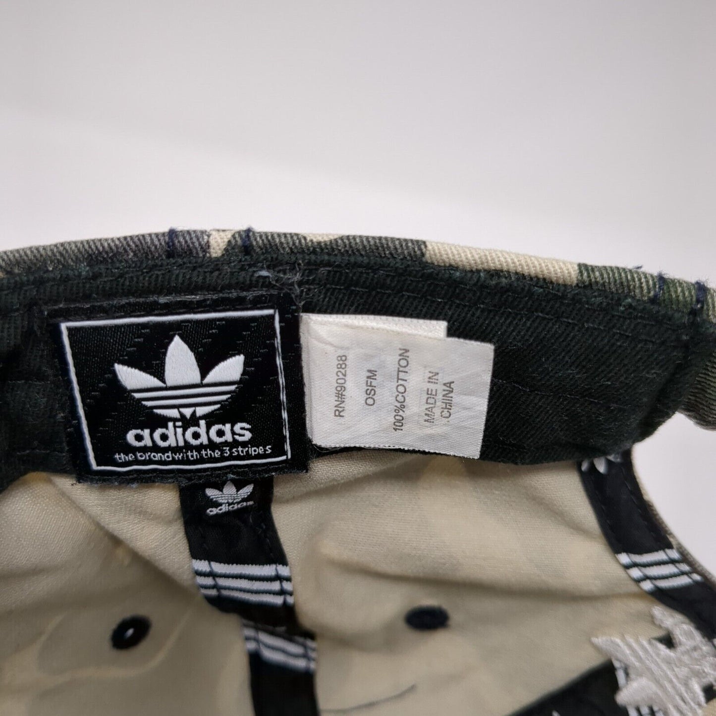 Adidas Slideback Hat Multicolor One Size Embroidered Logo Camouflage