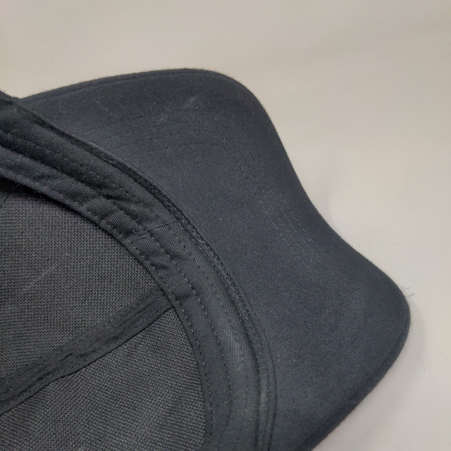 Melrose And Market Strapback Hat Black One Size Adjustable Vented Holes Blank