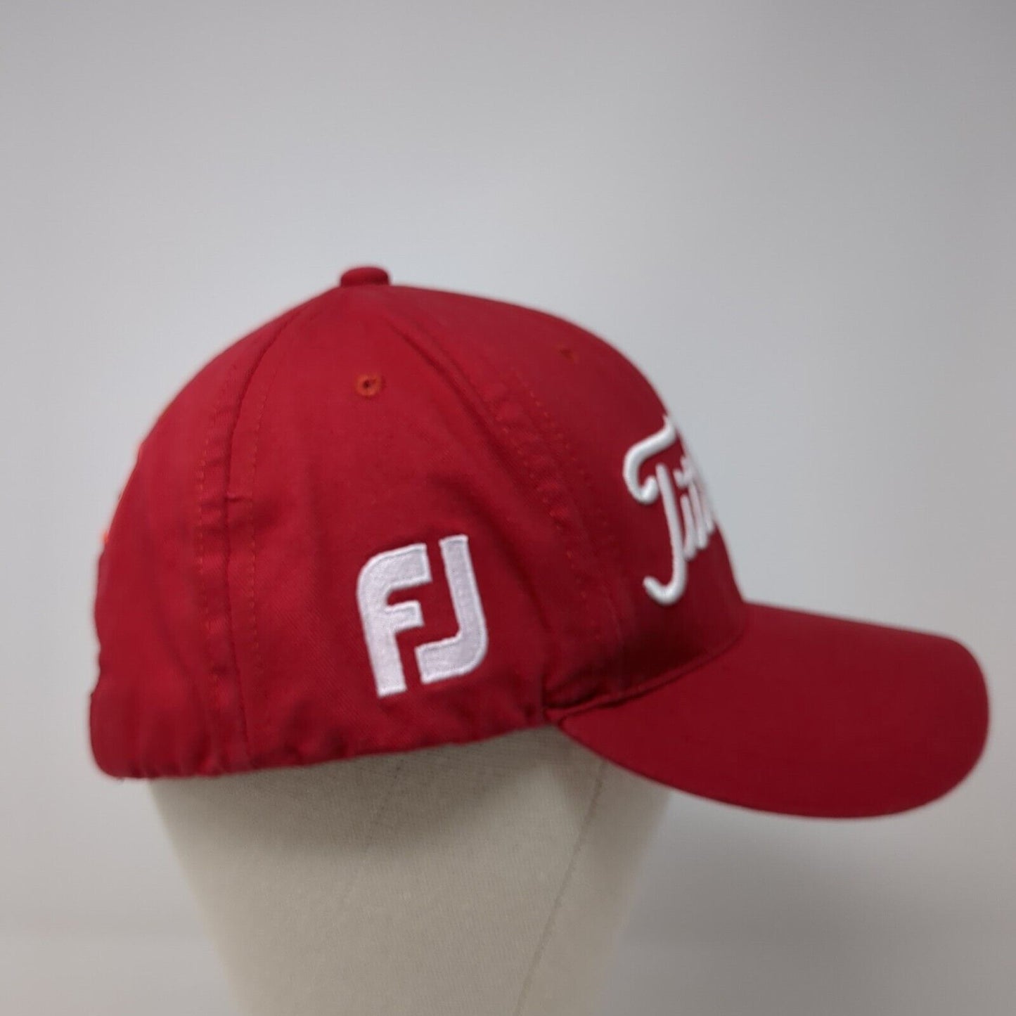Titleist Pro V1 FJ Slideback Hat Red One Size Adjustable Embroidered 6 Panel