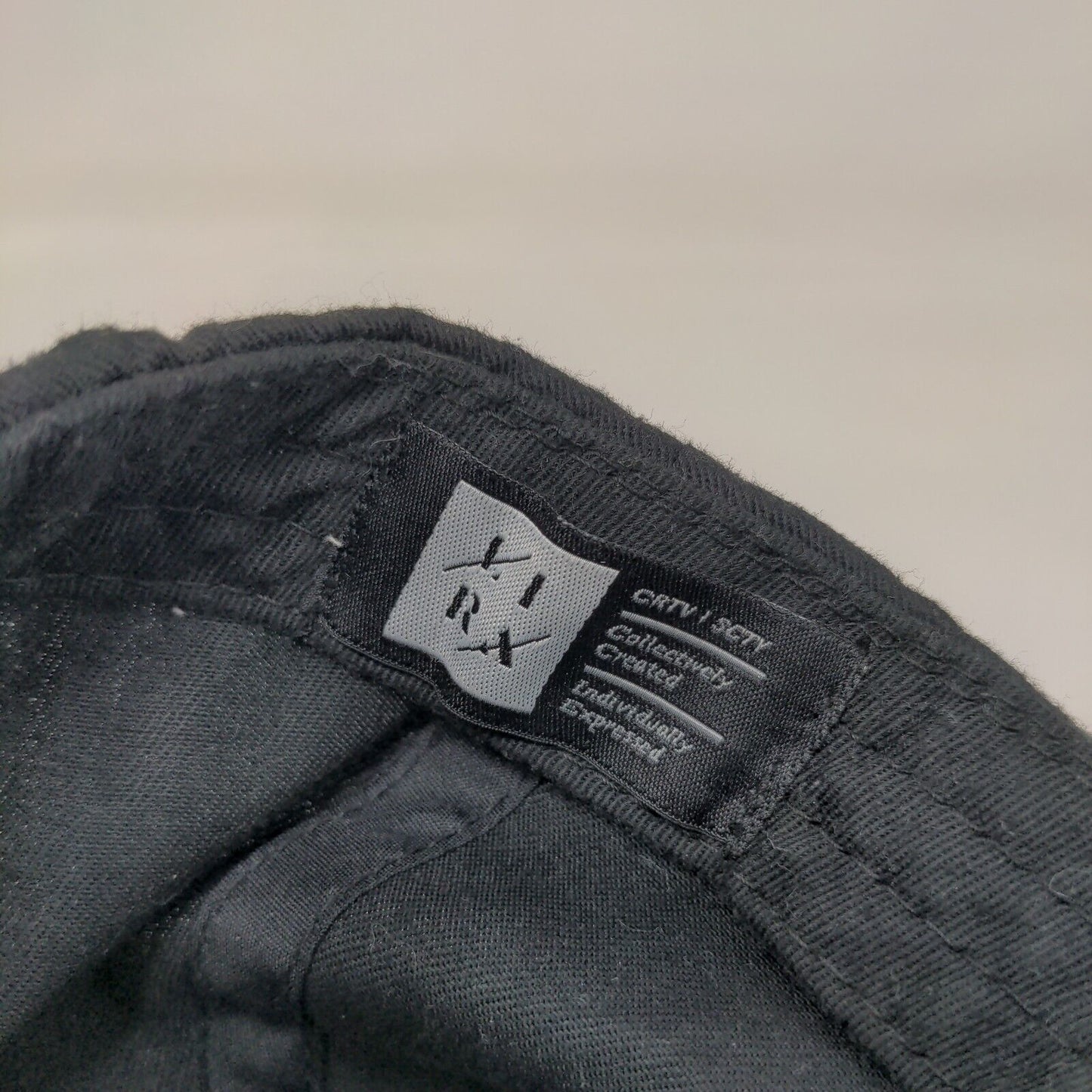 Lira Snapback Hat Black One Size Embroidered Adjustable Vent Holes