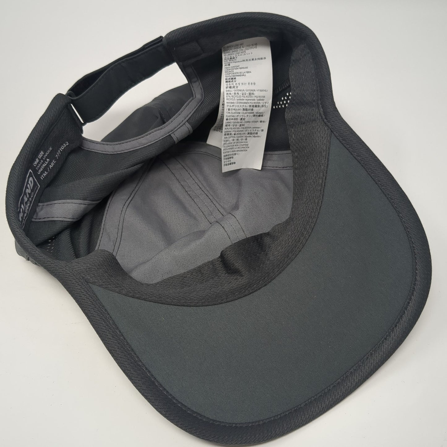 Kirkland Signature Spell Out Strapback Hat Gray One Size Adjustable