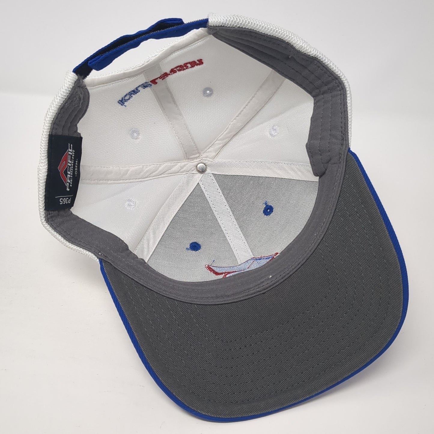 #5 Kyle Larson Strapback Hat Blue One Size Colorblock Pacific Headwear