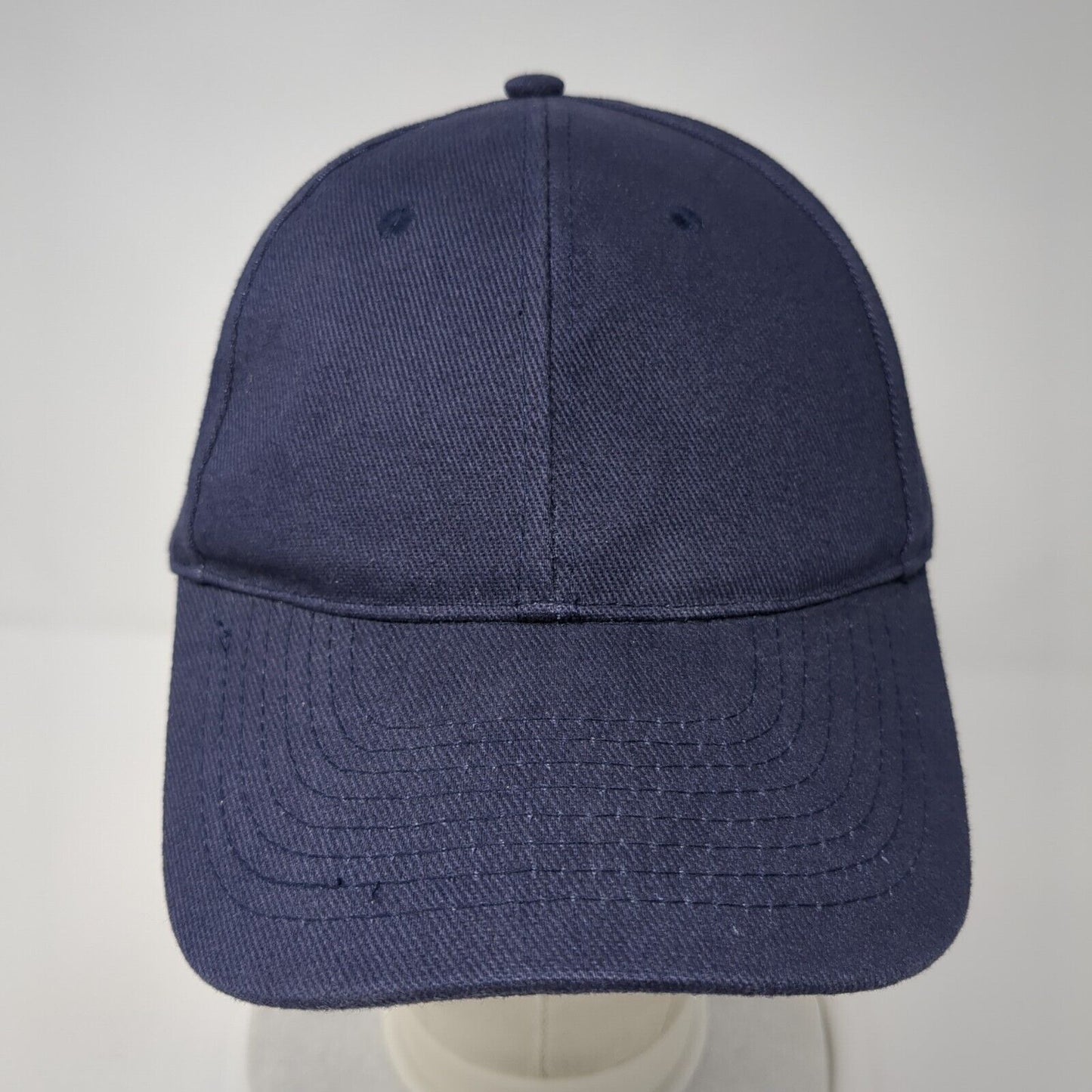 Basic Editions Slideback Hat Blue One Size Adjustable Solid Blank