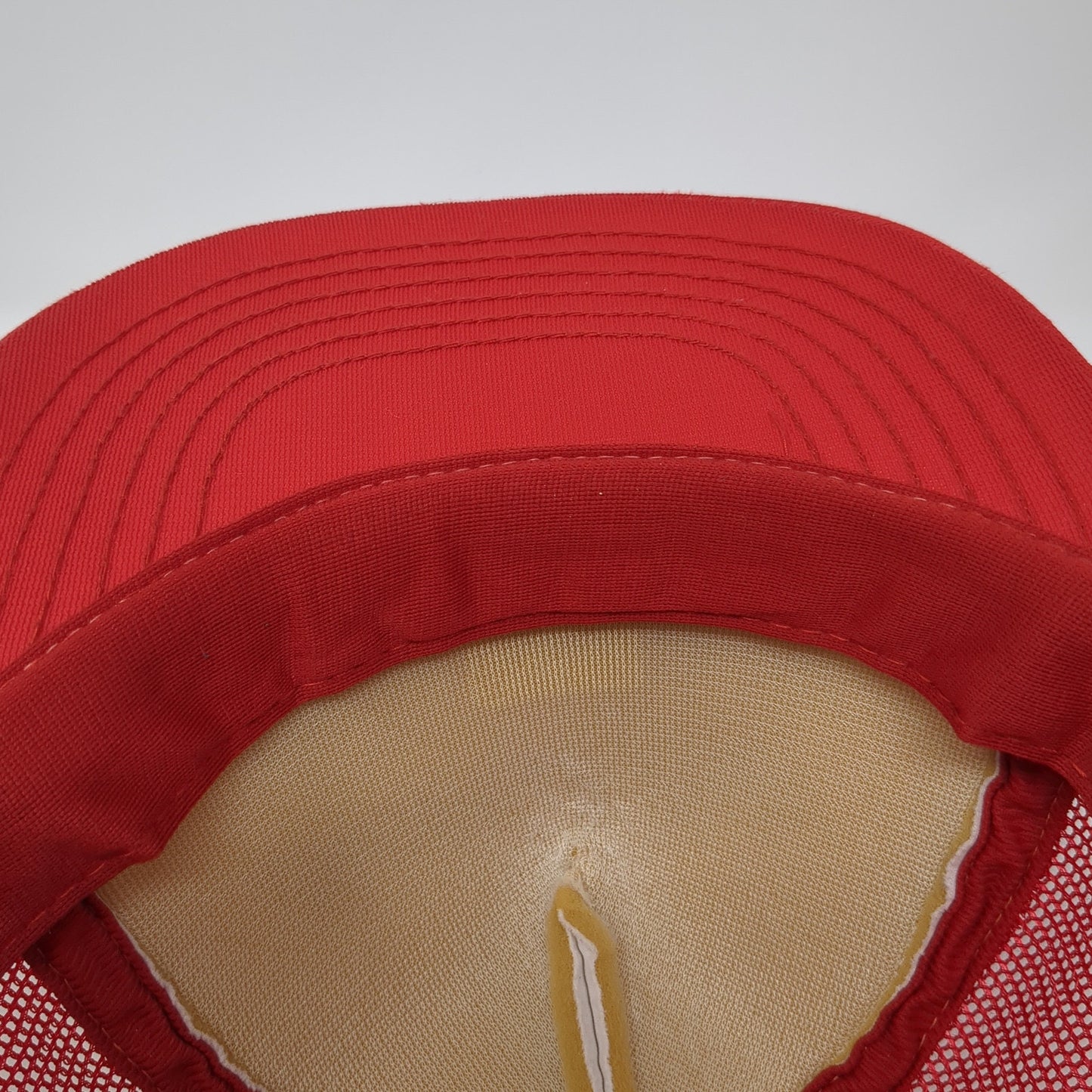 Sharp's Tarps Inc. Salt Lake City Utah Trucker Hat Red OS Mesh Back Champion