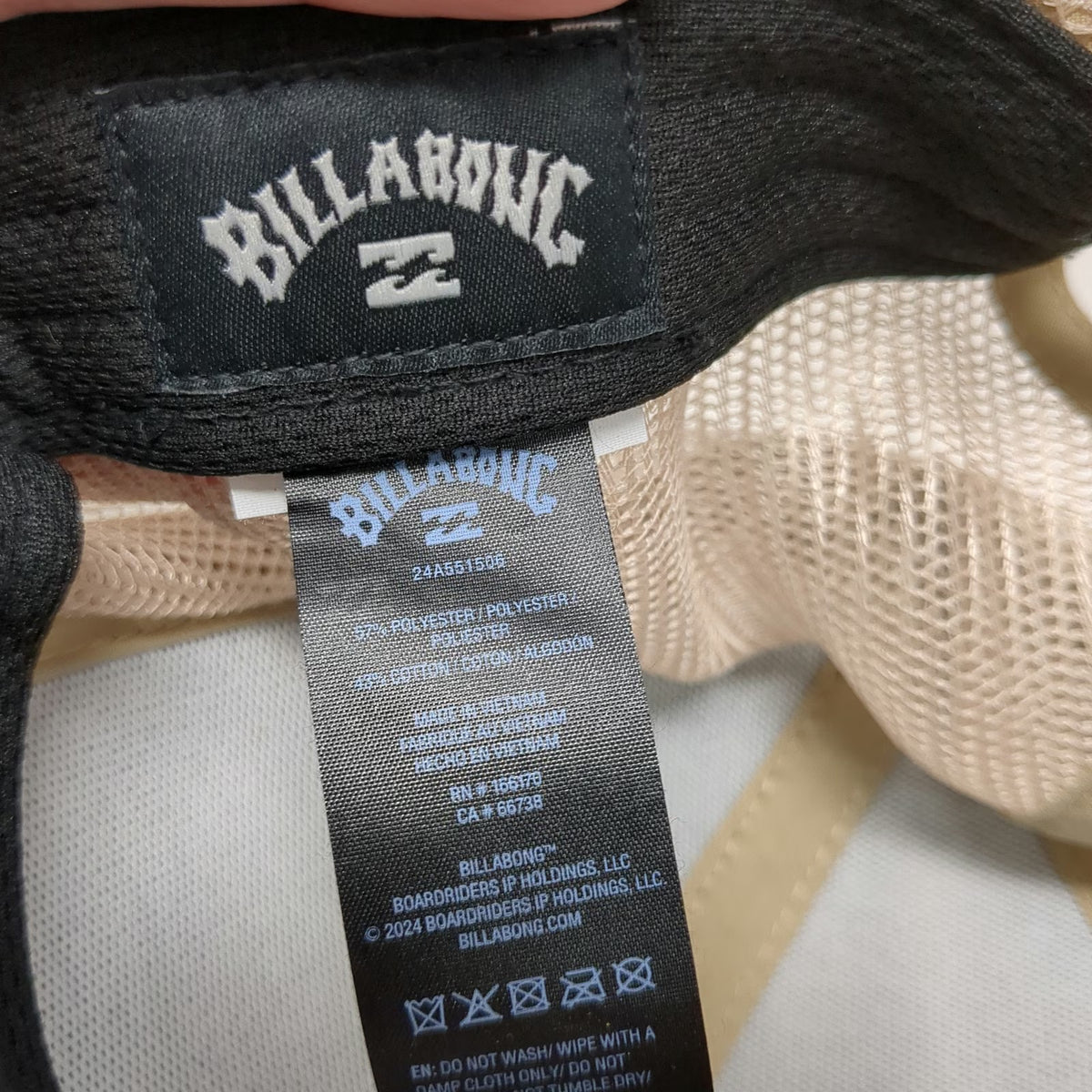 Billabong Trucker Hat Black One Size Mesh Back Boardshort Co Snapback Logo Patch