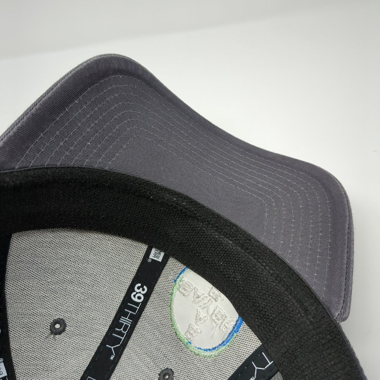 Bayer Life Fitted Hat Gray L/XL Embroidered Logo 6 Panel 39Thirty New Era