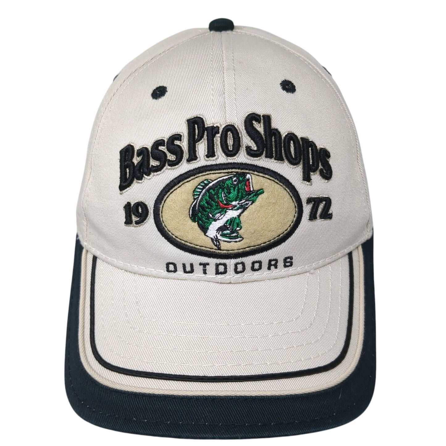Bass Pro Shops Outdoors 1972 Slideback Hat Tan One Size Embroidered