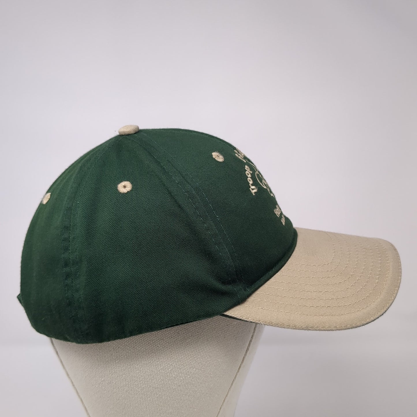 BSA Troop 310 Holy Rosary Strapback Hat Green One Size Colorblock Otto