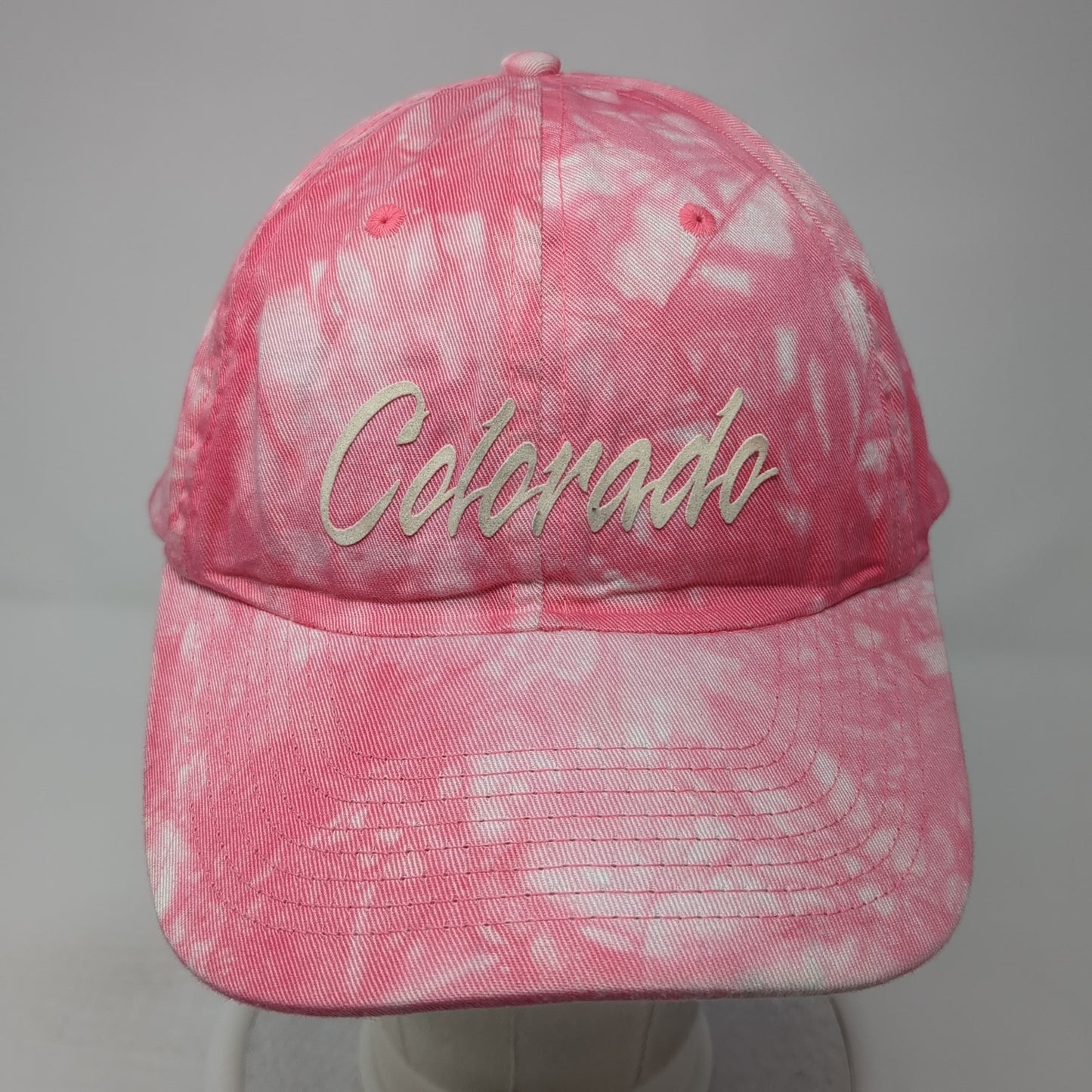 Colorado Strapback Hat Pink Tie Dye One Size Adjustable Cobra 6 Panel