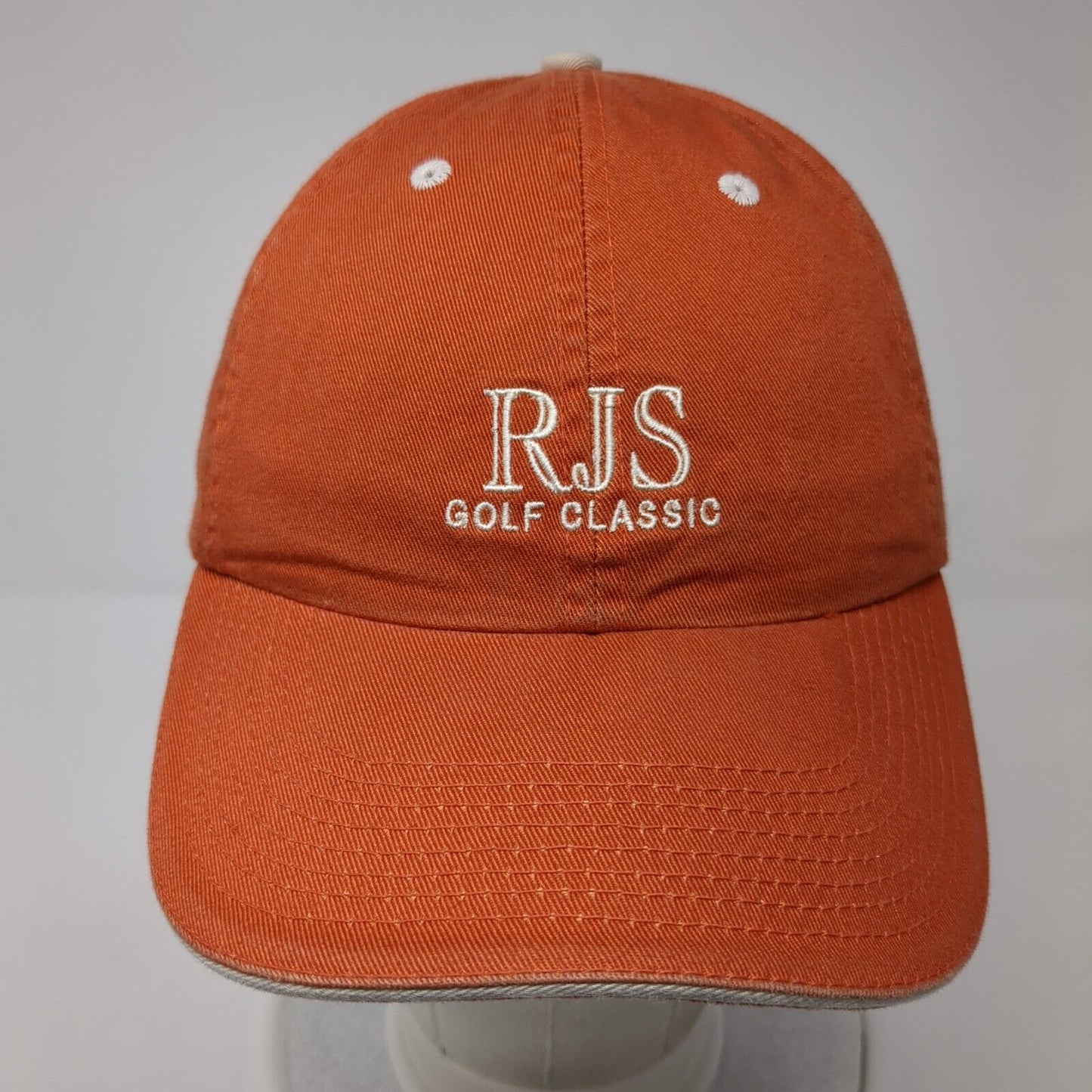 RJS Golf Classic Slideback Hat Orange One Size Adjustable Fahrenheit