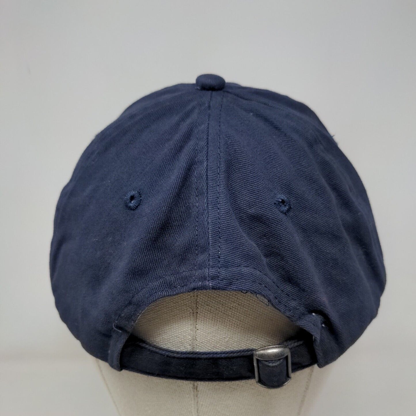Anvil Slideback Hat Blue One Size Adjustable Solid 6 Panel Blank