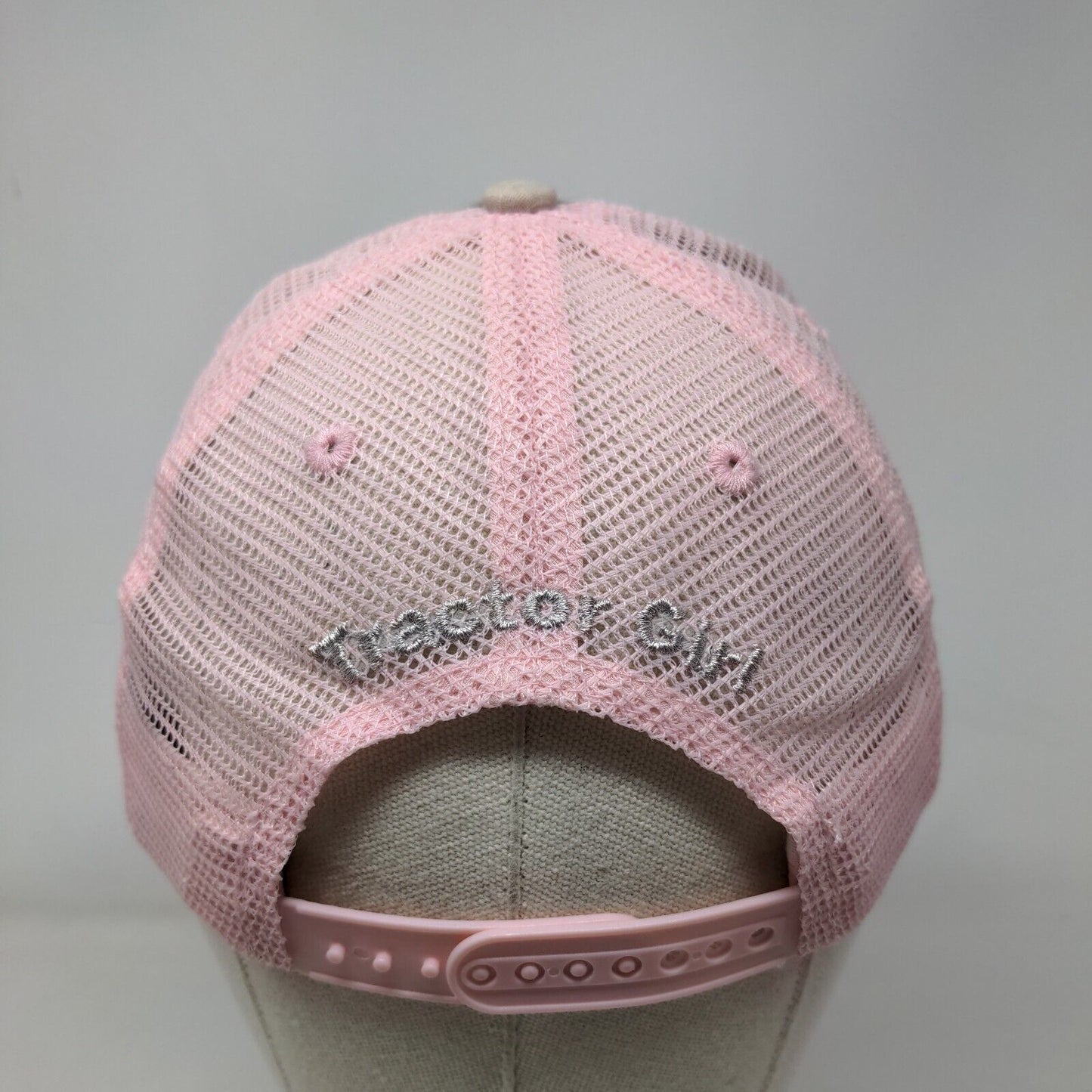 John Deere Snapback Mesh Back Trucker Hat Camouflage OSFM Tractor Girl