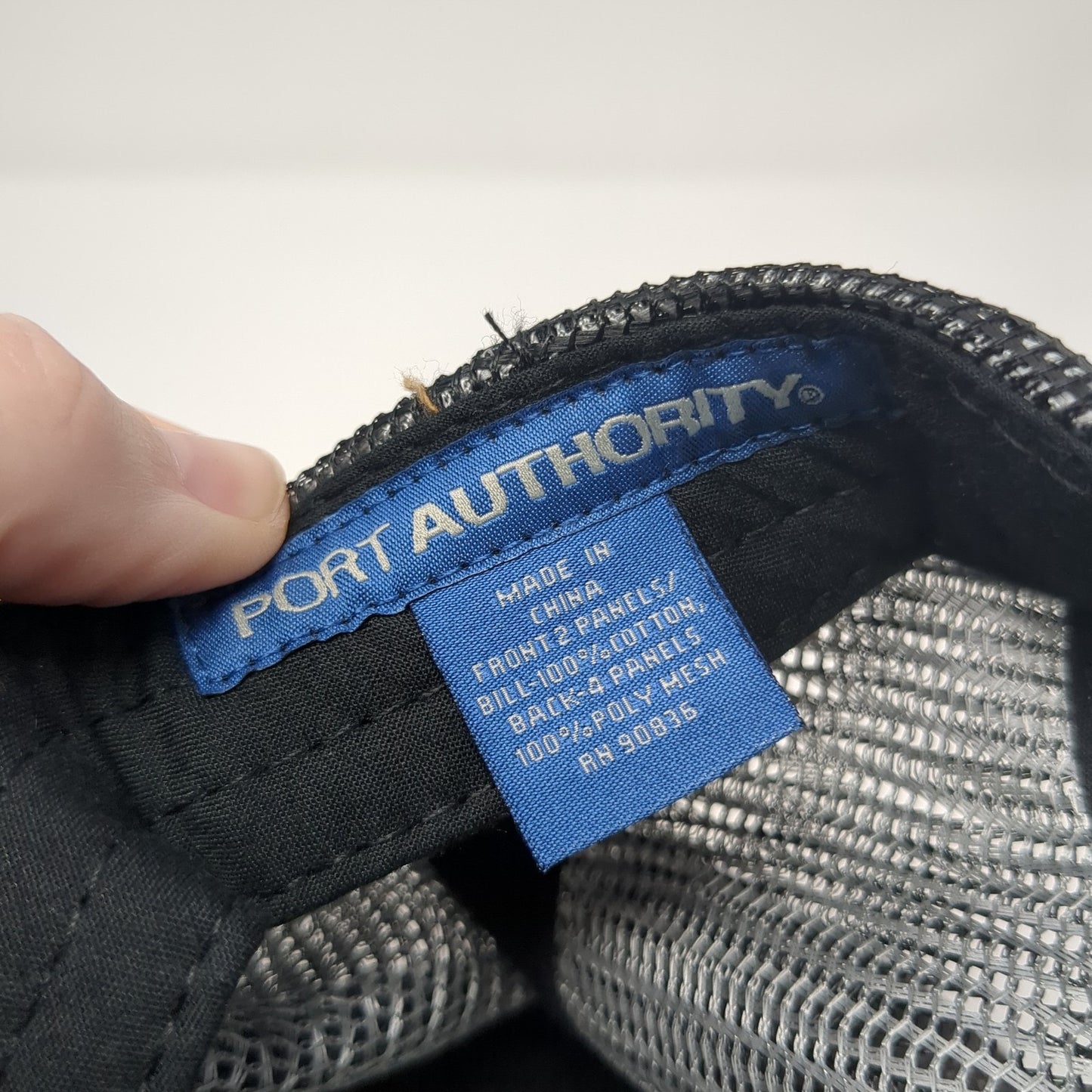 Grizzly Motorsports Mesh Back Trucker Hat Black One Size Port Authority