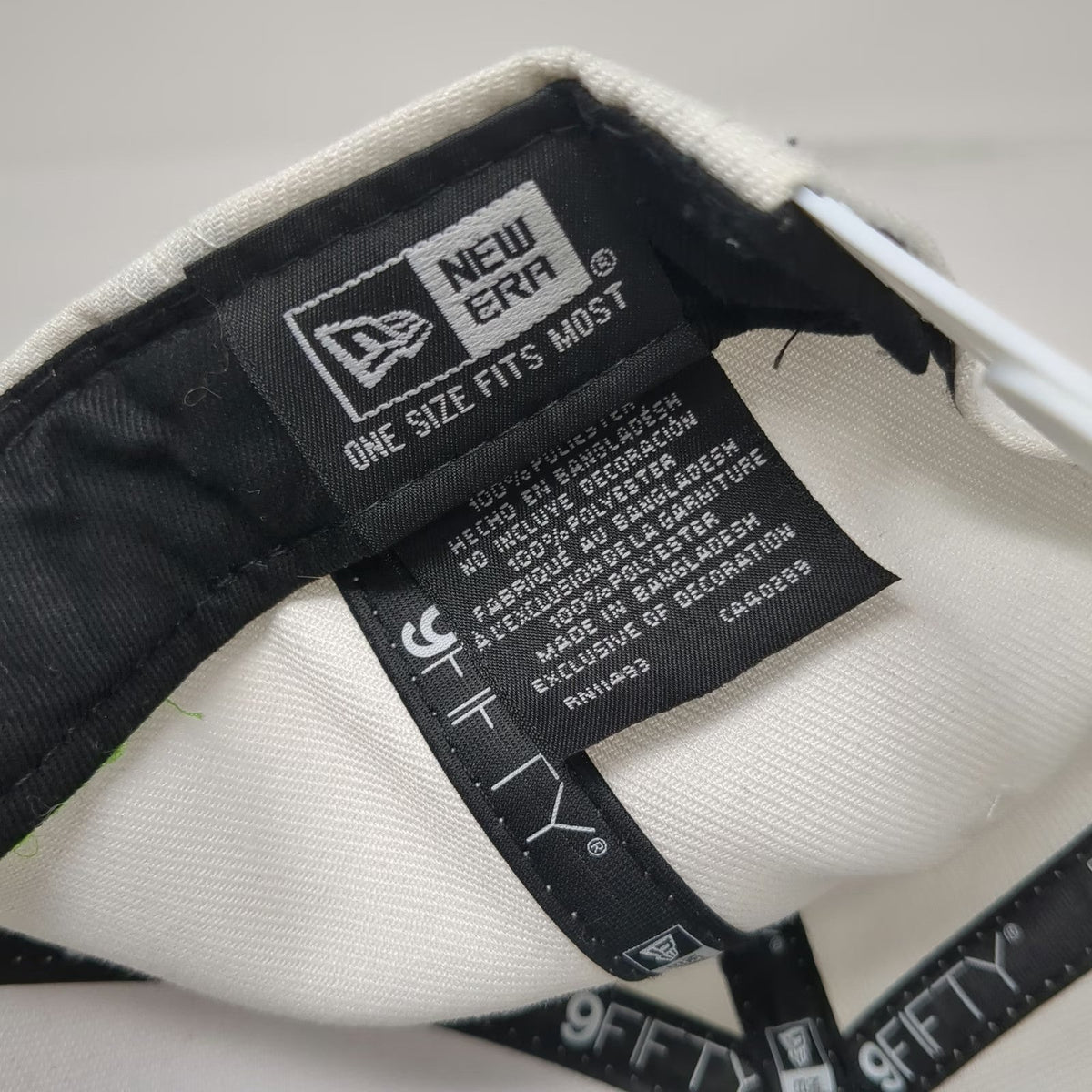 New Era Snapback White One Size Patron Tequila Bee Logo 9FIFTY Flat Brim Hat