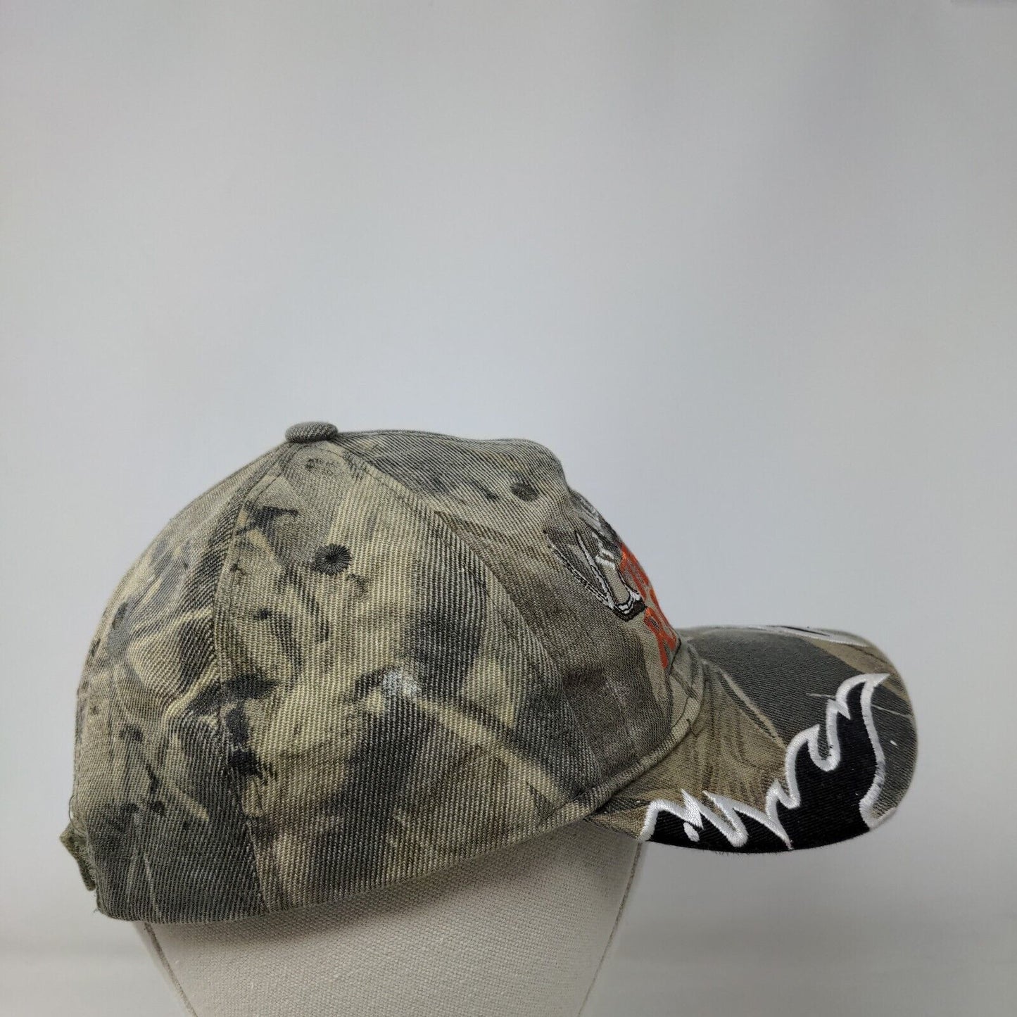 All About The Rack Strapback Hat Camo One Size Embroidered Adjustable