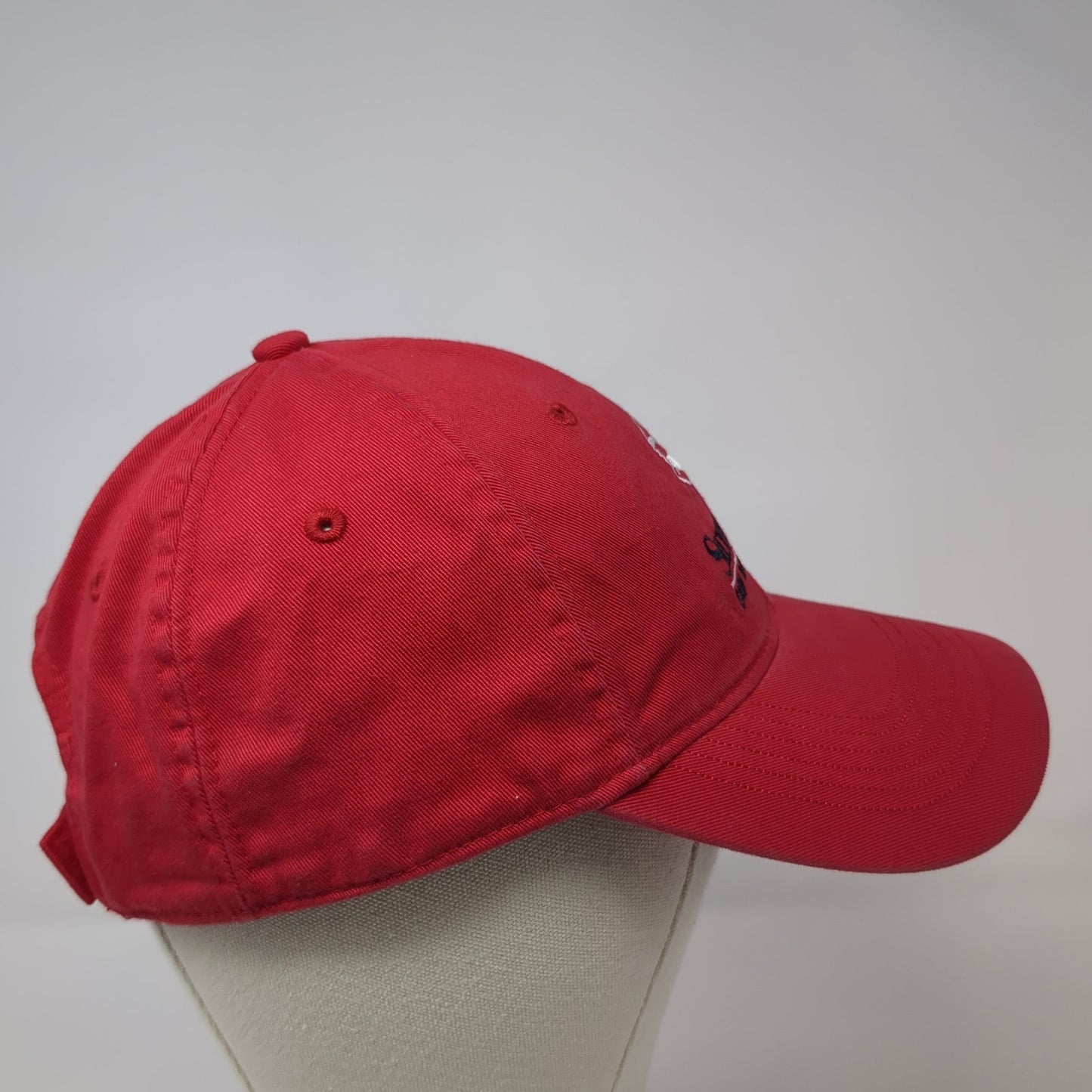 Silver Creek Sun Valley Idaho Strapback Hat Red One Size Adjustable