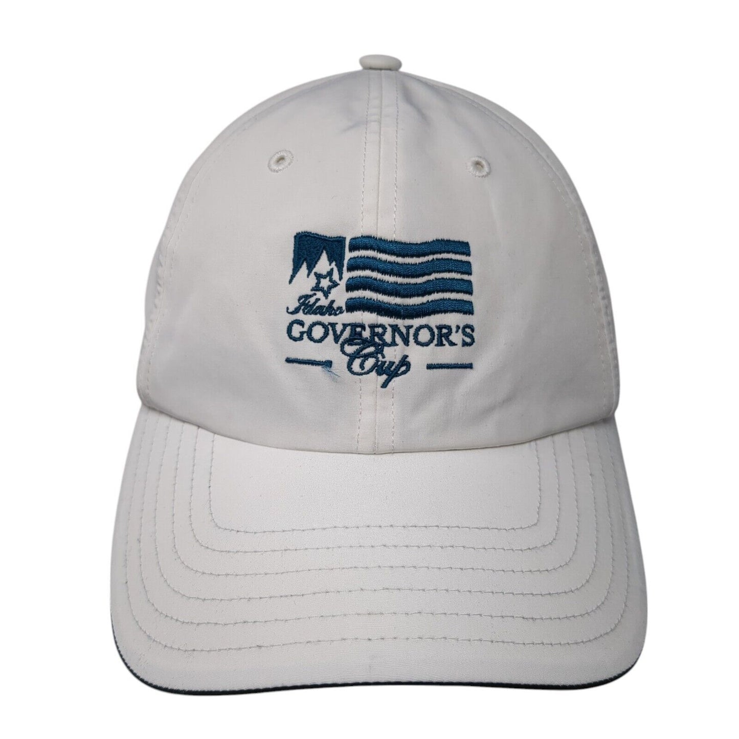 Idaho Governor's Cup Strapback Hat White One Size Adidas Embroidered