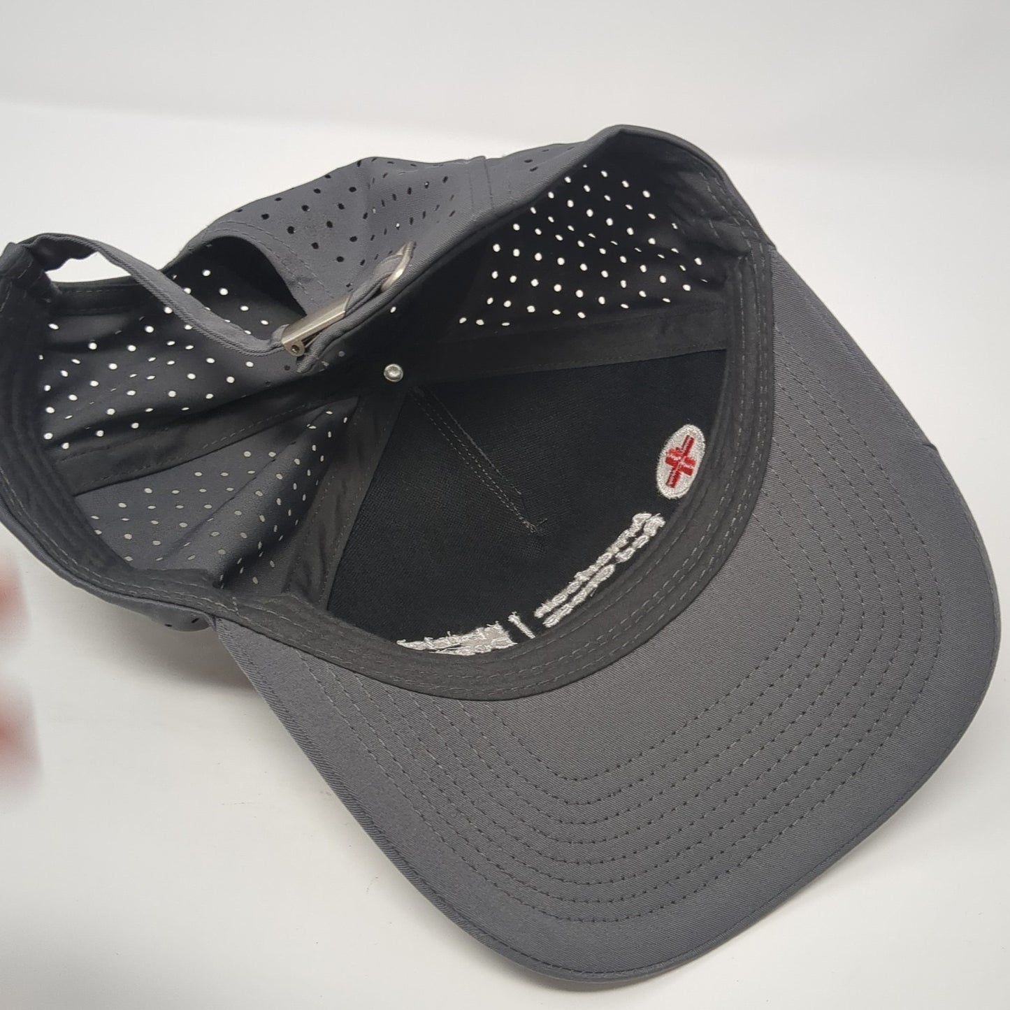 American Red Cross Baseball Cap Gray One Size Adjustable Embroidered 6 Panel