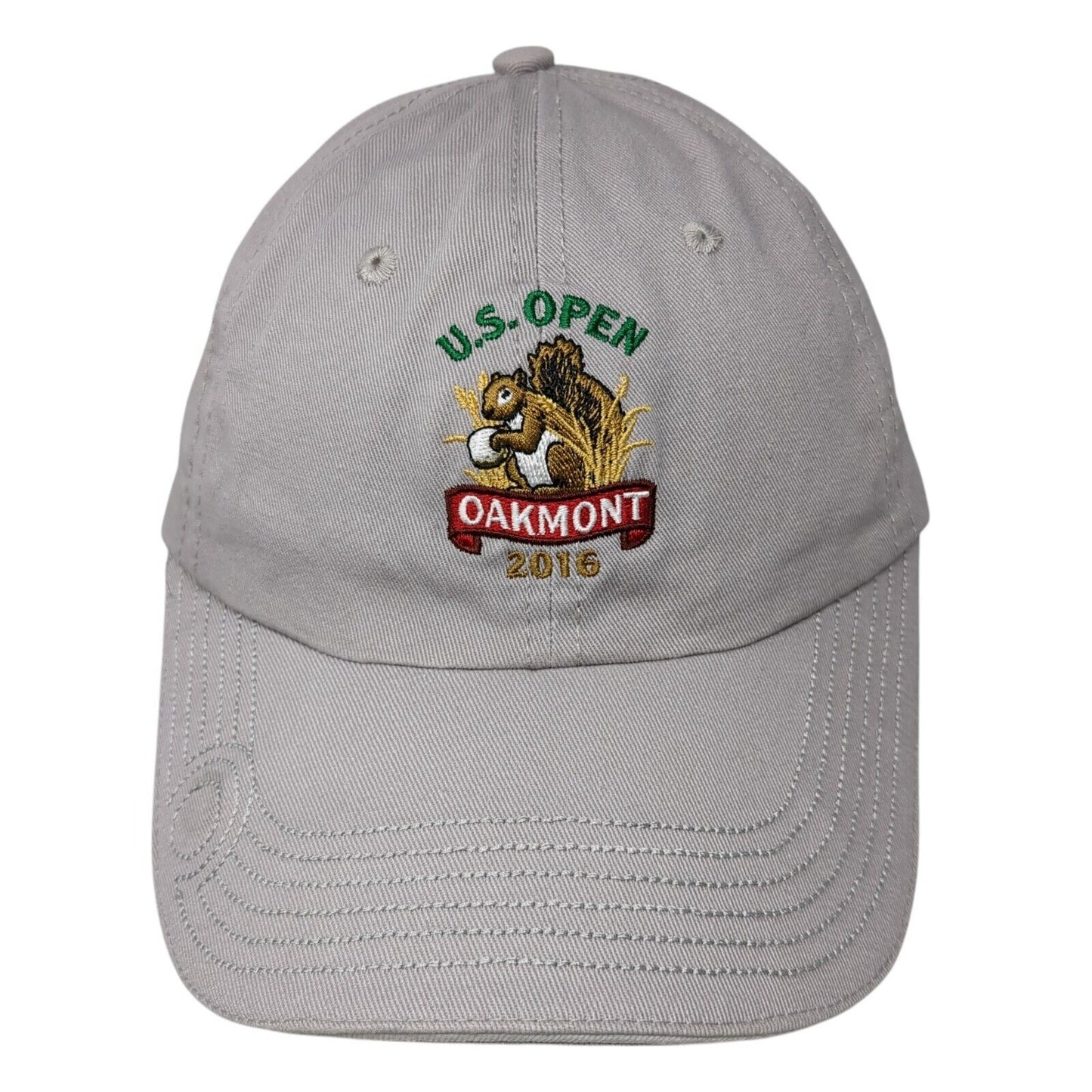 U.S. Open Oakmont 2016 USGA Member Slideback Hat Gray OS Adjustable Embroidered