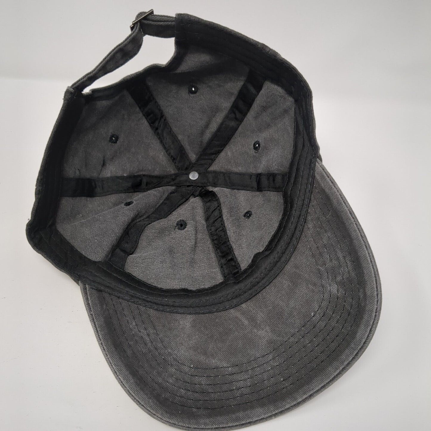 Dog Mom Slideback Hat Gray One Size Adjustable Lightweight Vented Holes 6 Panel
