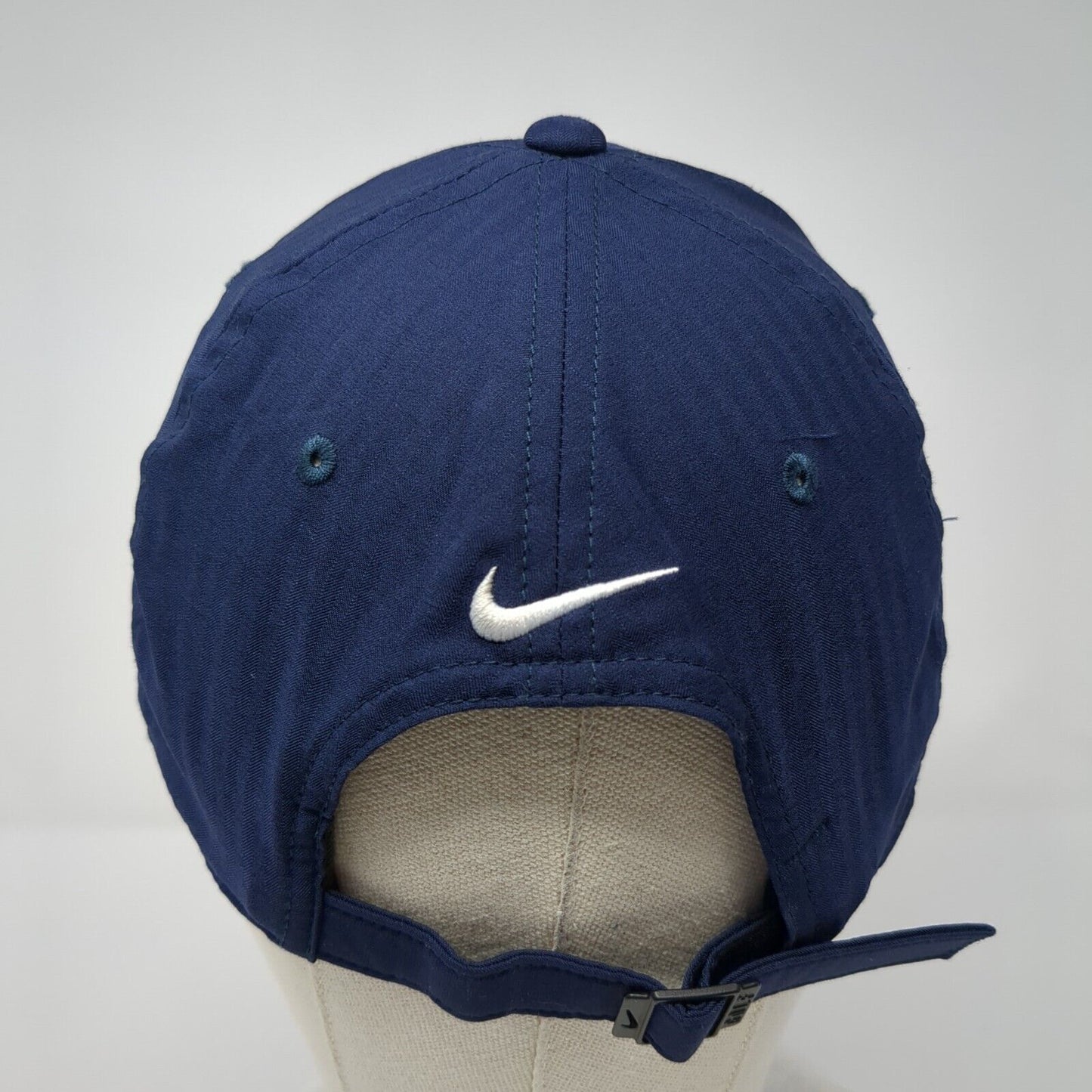 Nike Slideback Hat Blue One Size Adjustable Embroidered Swoosh Legacy91 Dri-Fit