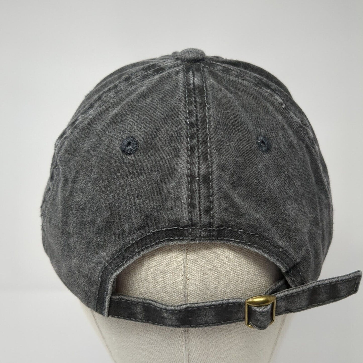 Unbranded Slideback Hat Black Soot Adjustable Blank 6 Panel Outdoor