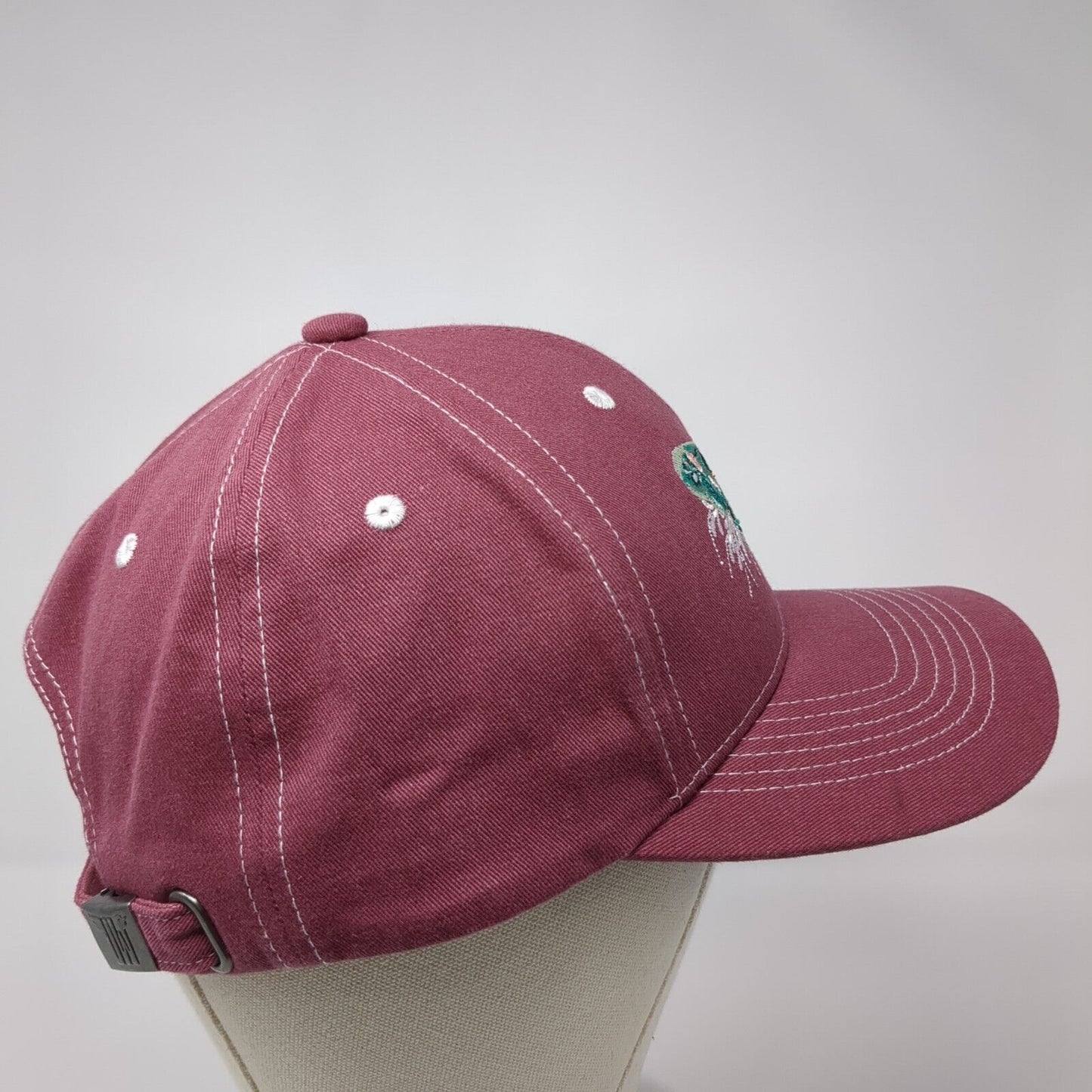 Butterfly Slideback Hat Red Large Adjustable Embroidered Fits Y'all