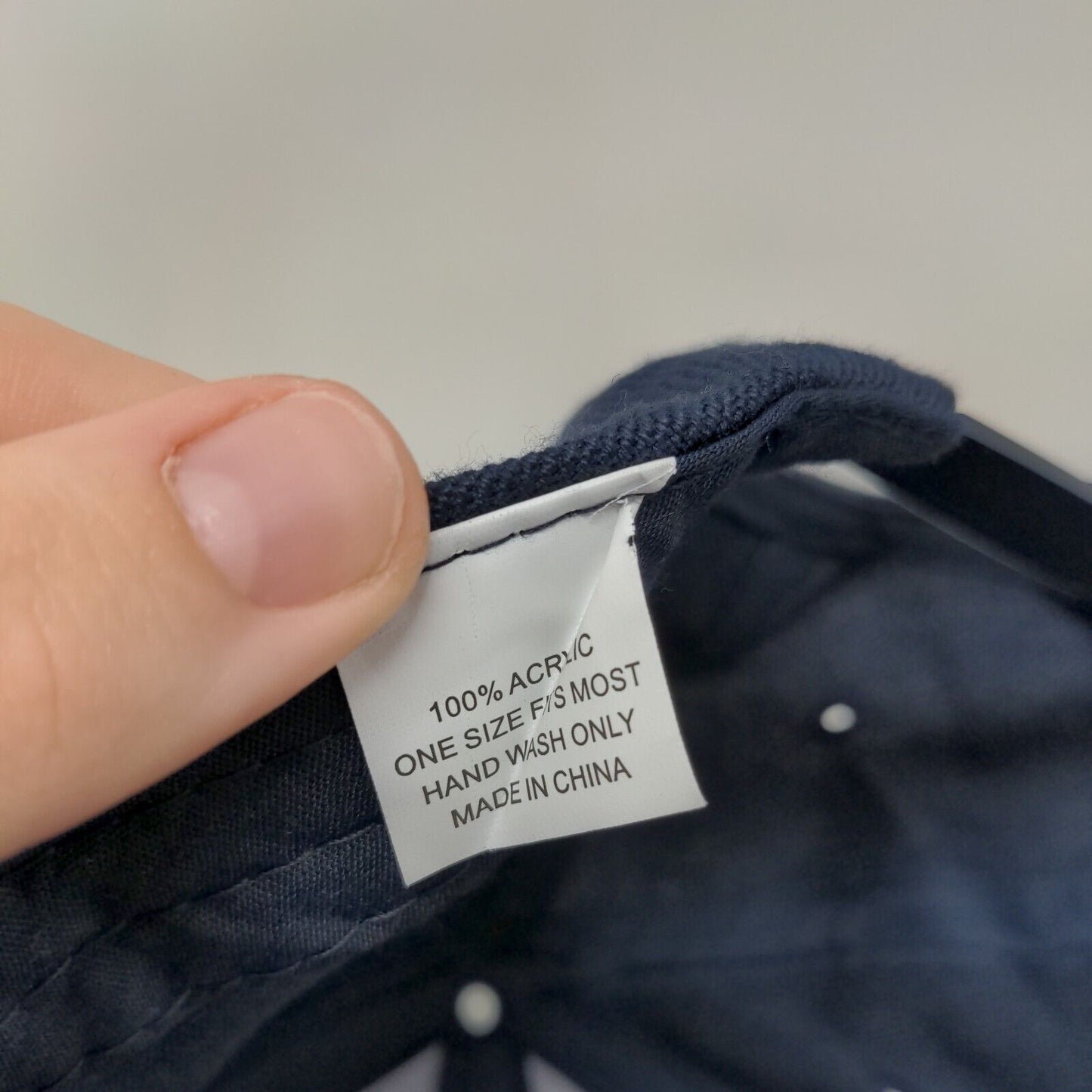 S Initial Snapback Hat Blue OSFM Adjustable Embroidered Vented Holes 6 Panel