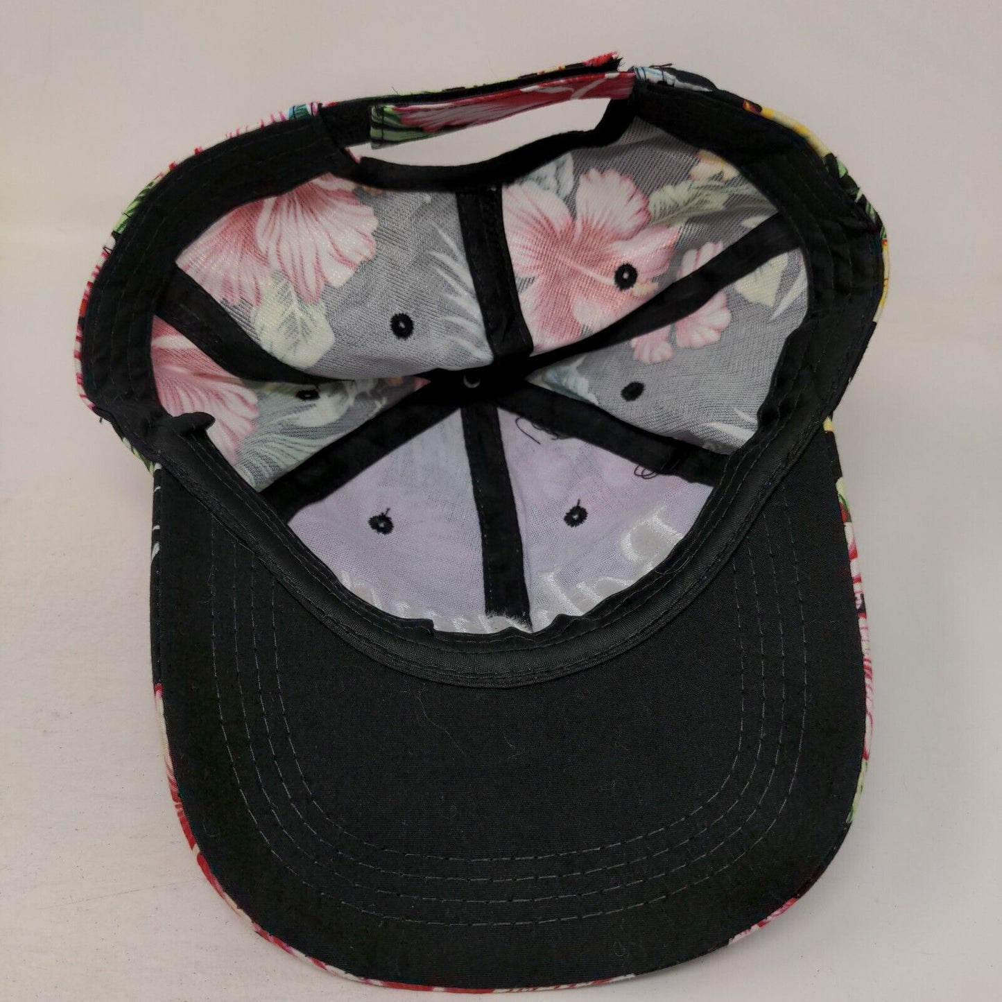 Bahamas Strapback Hat Multicolor One Size Adjustable Embroidered Floral 6 Panel