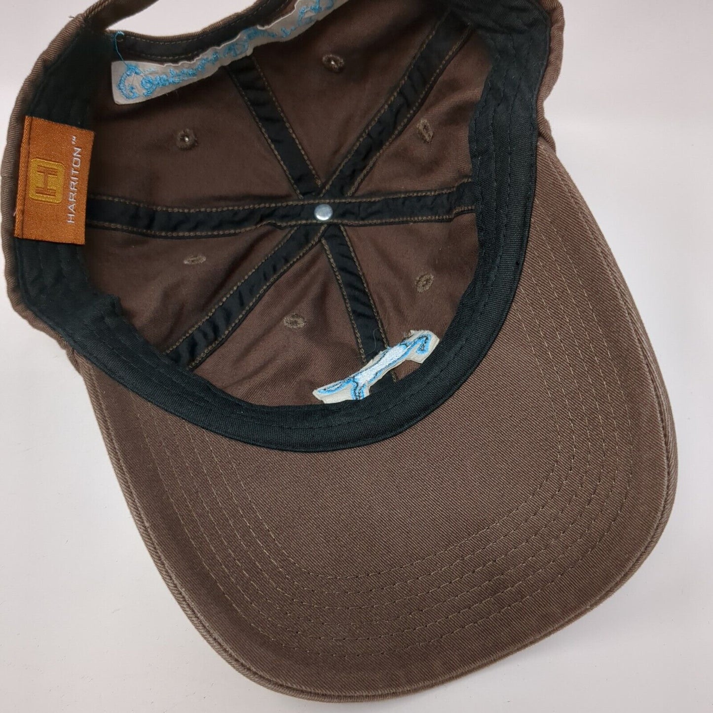 Cowgirls Don't Cry Slideback Hat Brown One Size Adjustable Embroidered Harriton