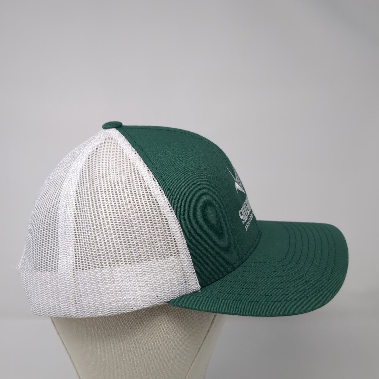 Silverhawk Aviation Academy Trucker Hat Green OS Adjustable Mesh Pacific Headwea