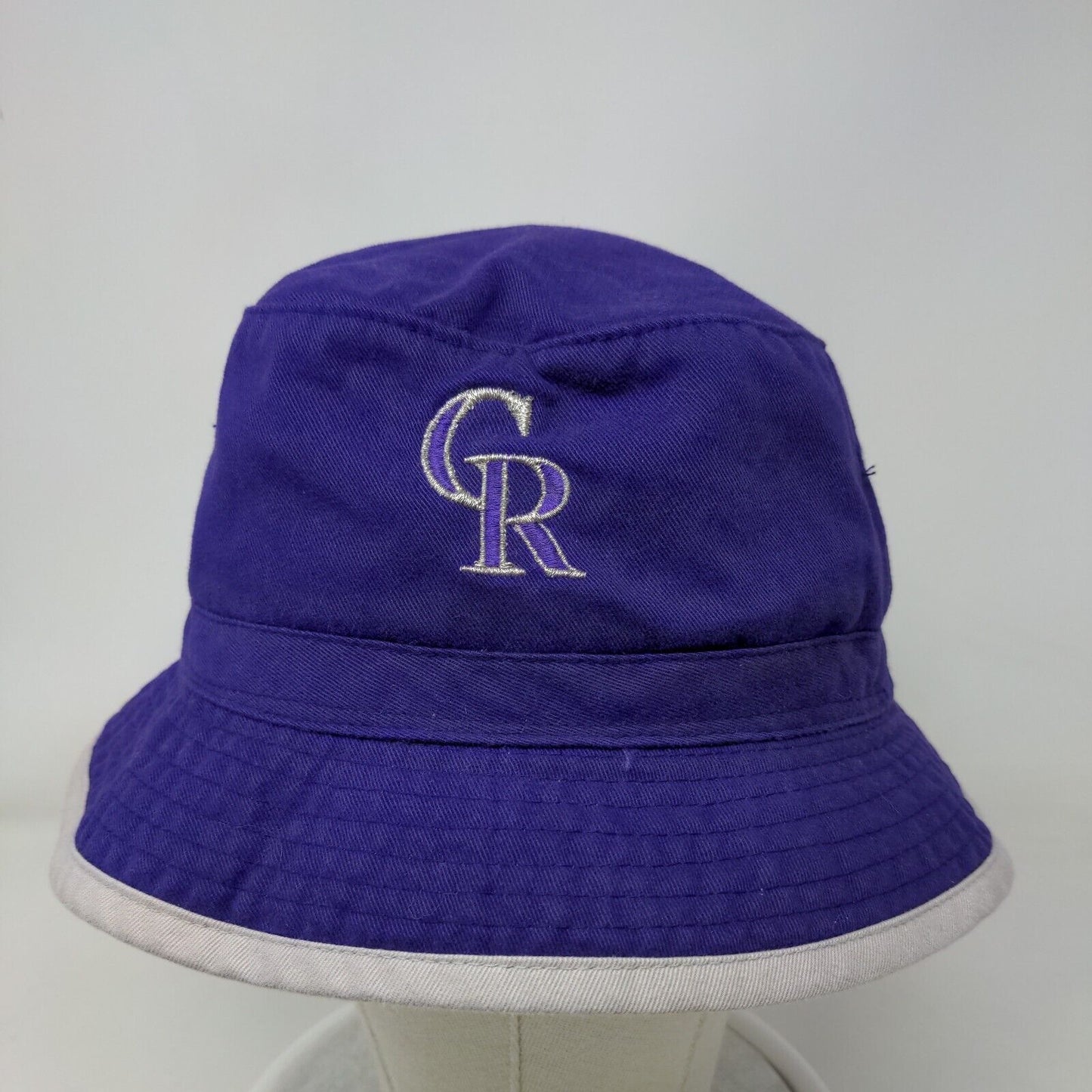Colorado Rockies Twill Bucket Hat Purple OSFA Embroidered Genuine Merchandise