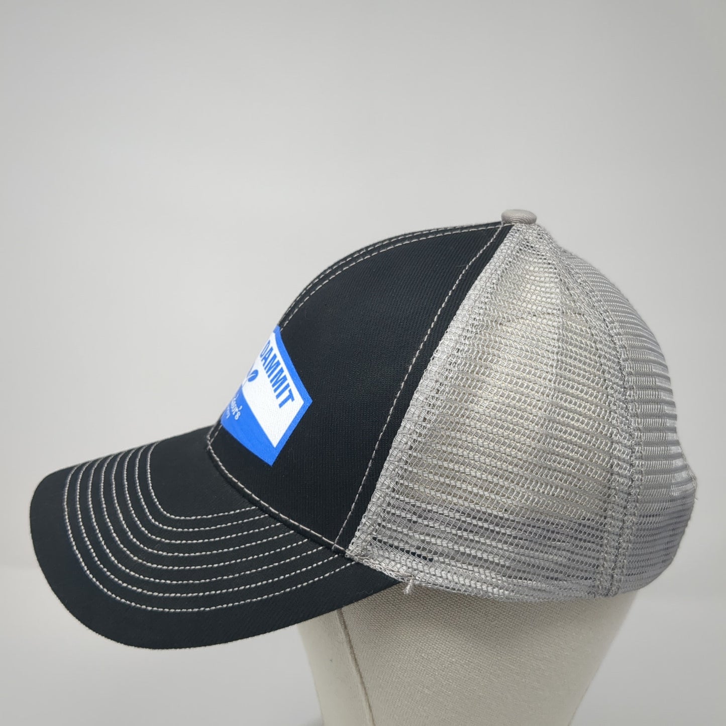 Grow Dammit Windsor's Nursery Strapback Trucker Hat Black One Size HG