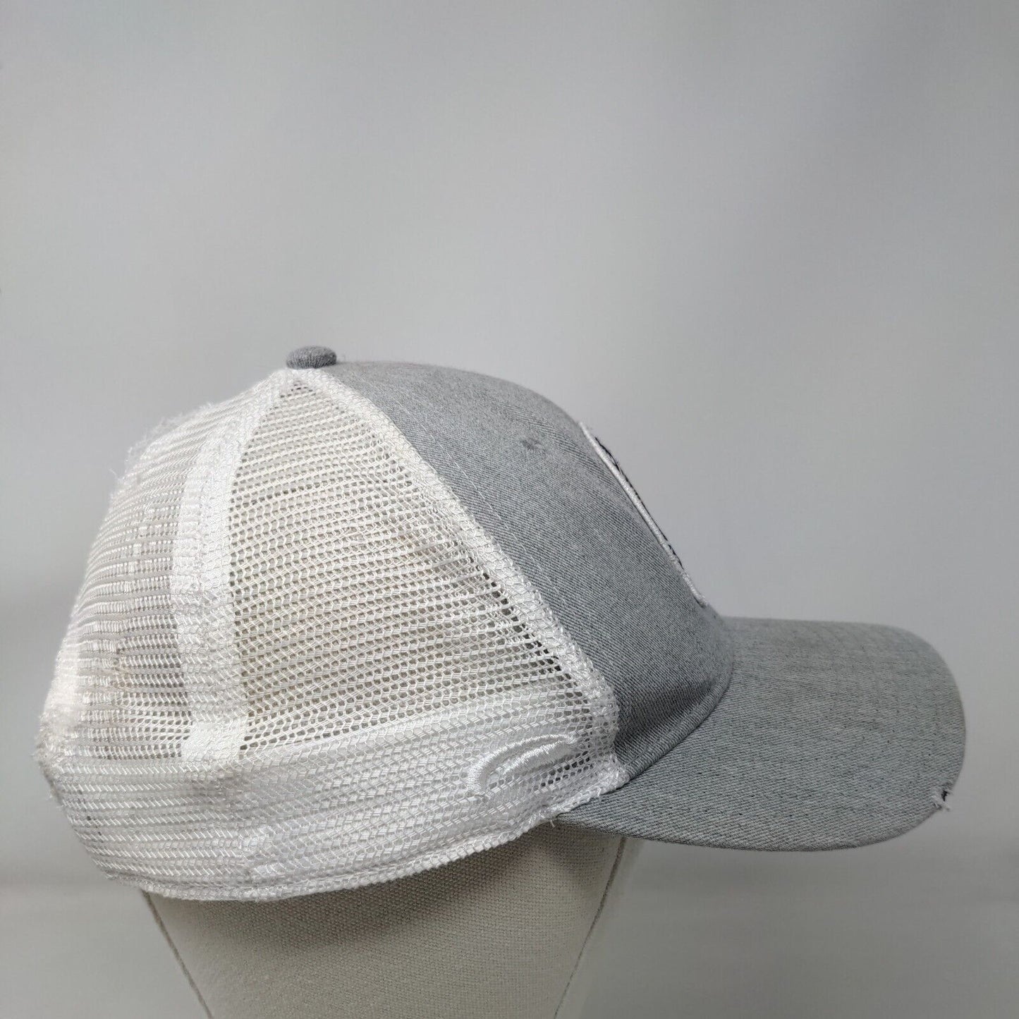 Jetset Surf Shop Marco Island Snapback Trucker Hat Gray One Size Mesh Back