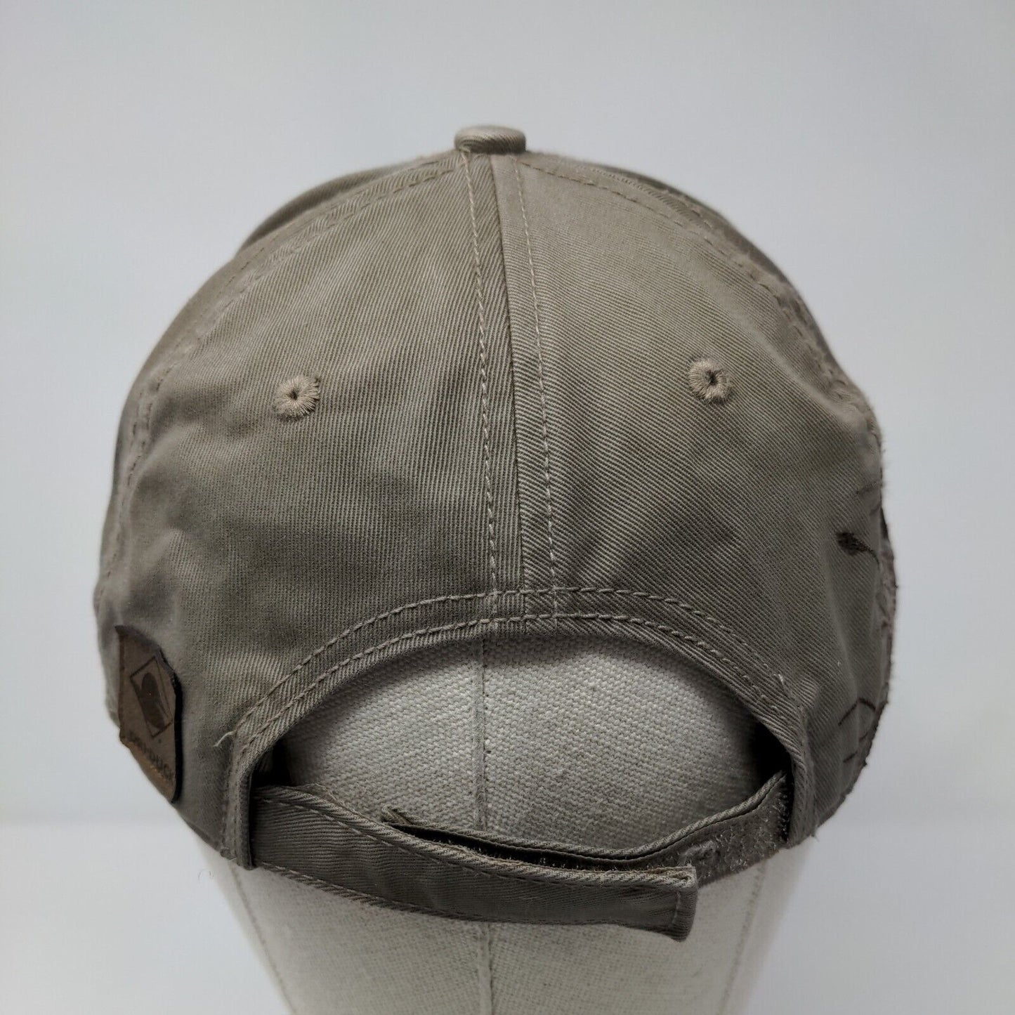 Case Agriculture Strapback Hat Tan OSFA Adjustable Embroidered Deer Wildlife